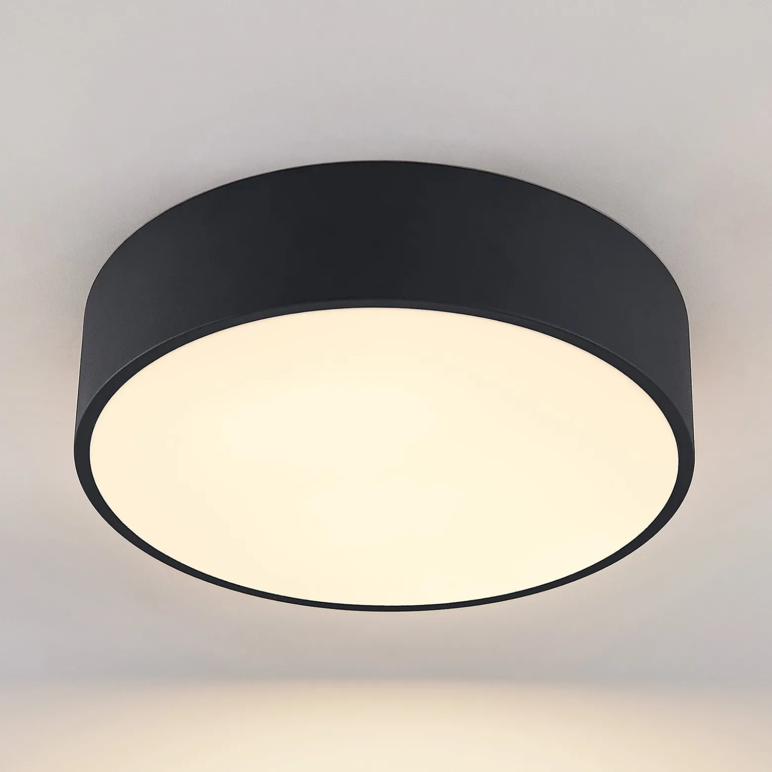 Arcchio LED-Deckenlampe Noabelle, Ø 40 cm, schwarz, Metall