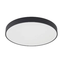 Arcchio LED-Deckenlampe Vanida, schwarz, Ø 60 cm, up/down