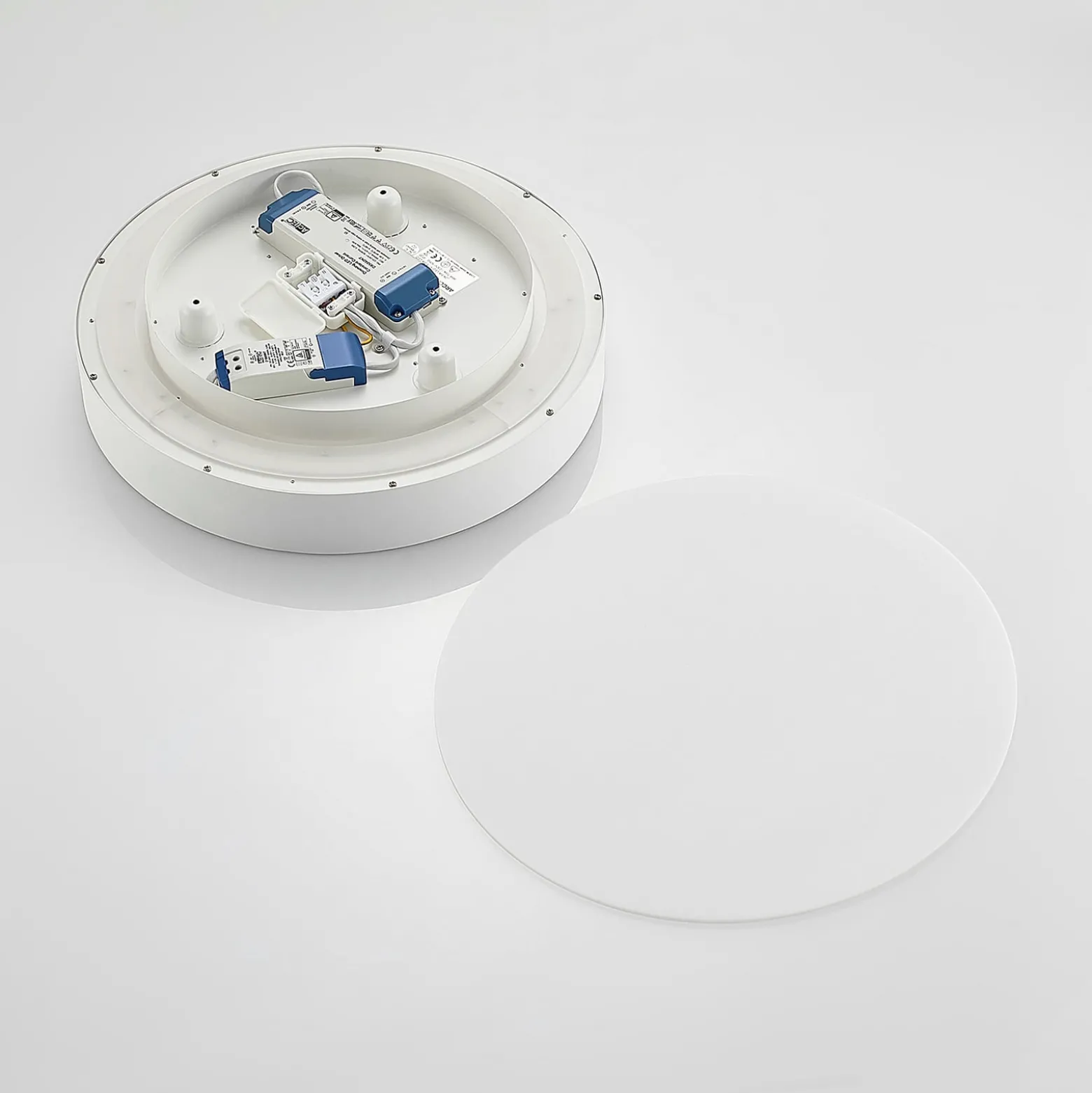 Arcchio LED-Deckenlampe Vanida, weiß, Ø 40 cm, up/down