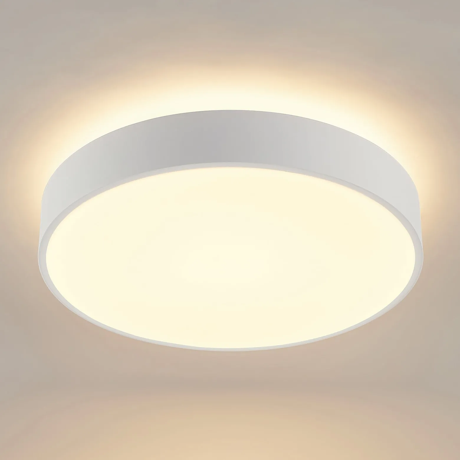Arcchio LED-Deckenlampe Vanida, weiß, Ø 40 cm, up/down