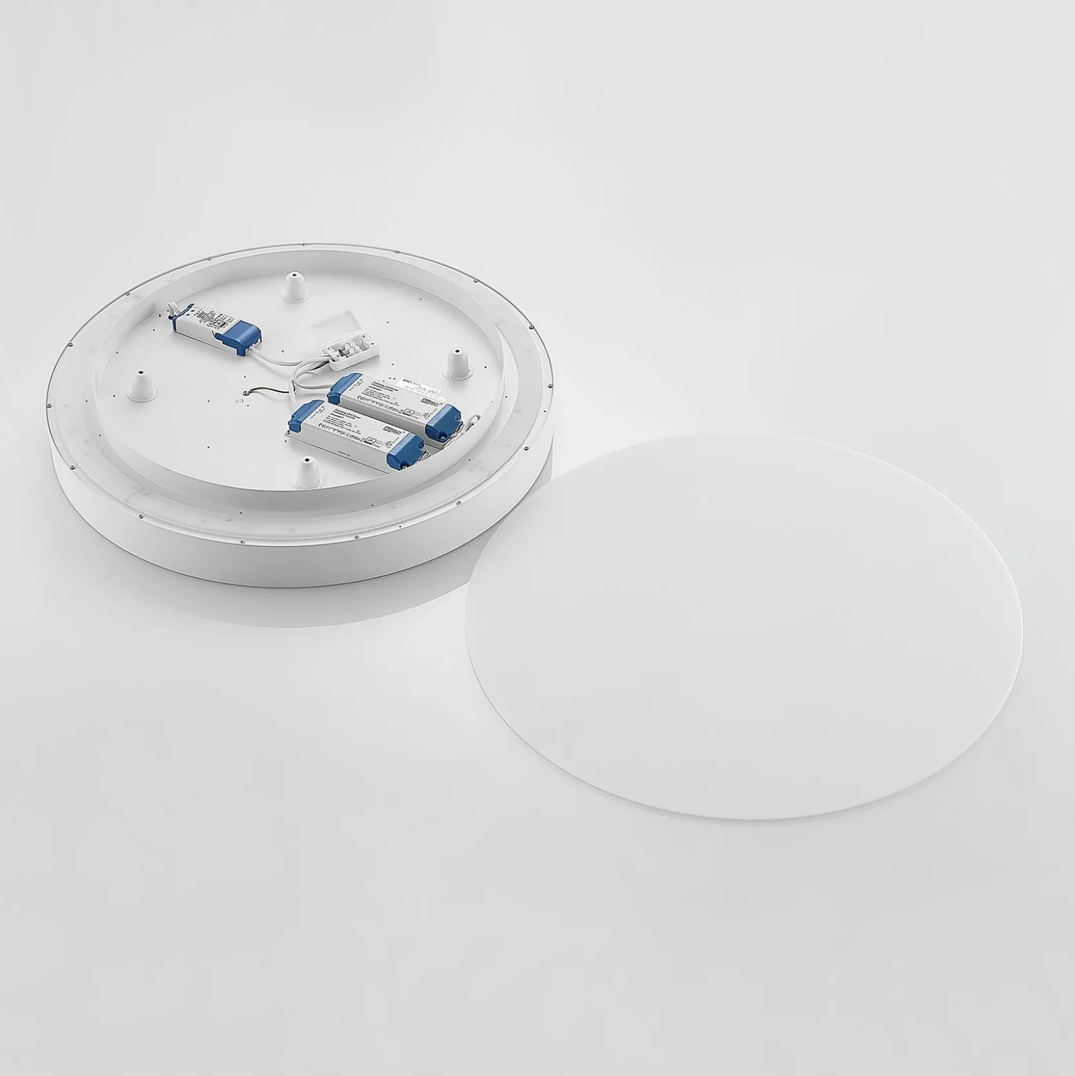 Arcchio LED-Deckenlampe Vanida, weiß, Ø 60 cm, up/down