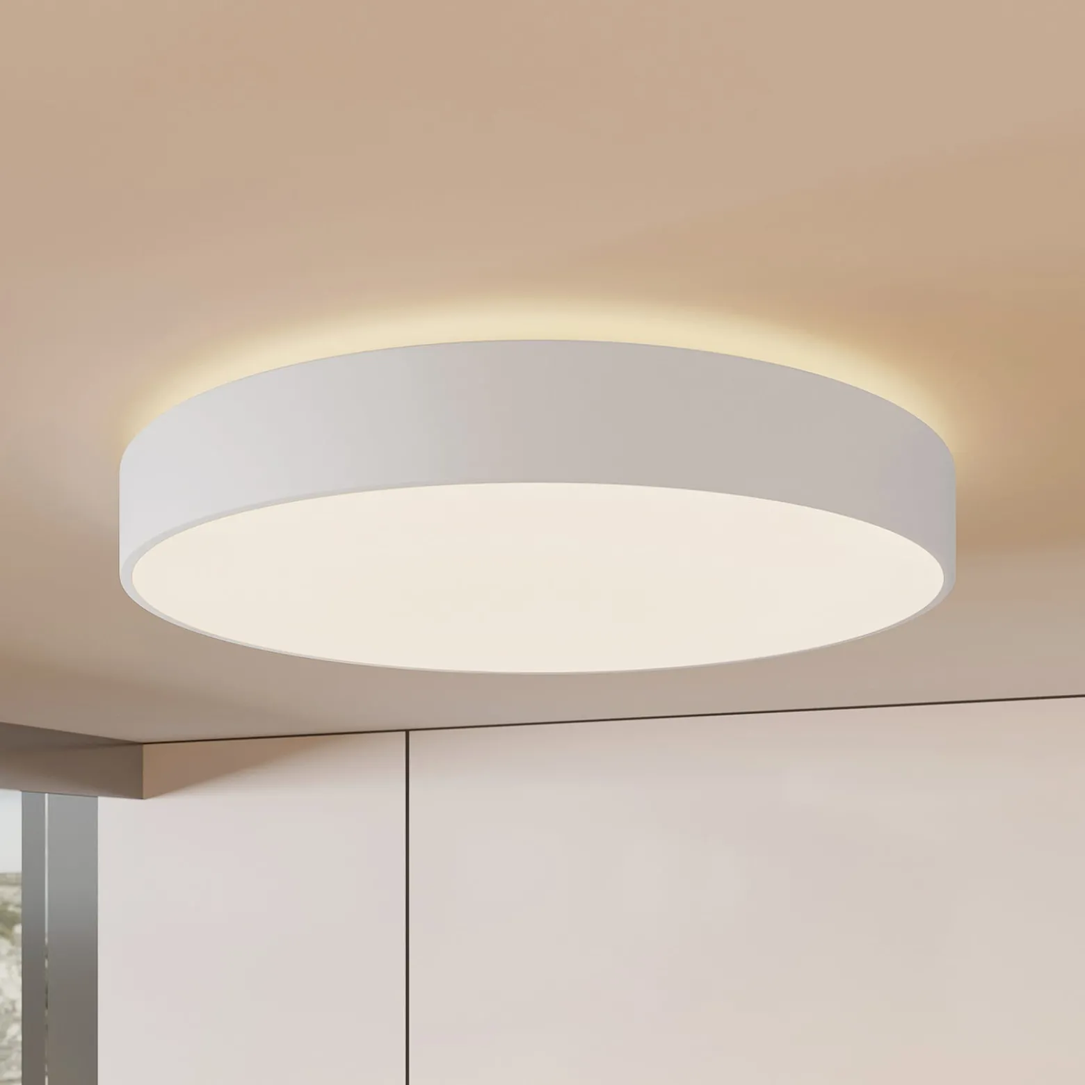 Arcchio LED-Deckenlampe Vanida, weiß, Ø 60 cm, up/down