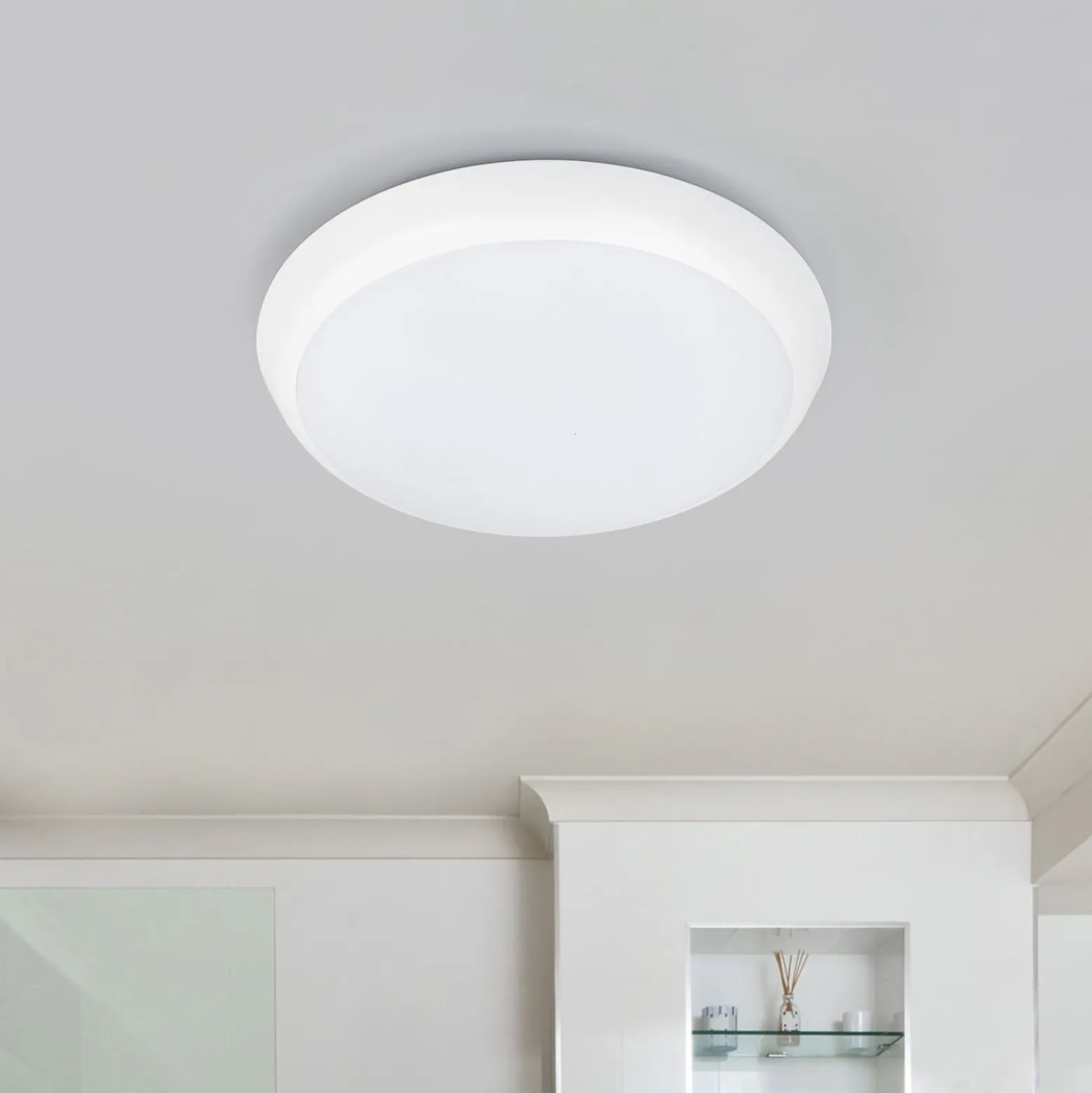 Arcchio LED-Deckenleuchte Augustin, Ø 20 cm, 4.000 K, IP54