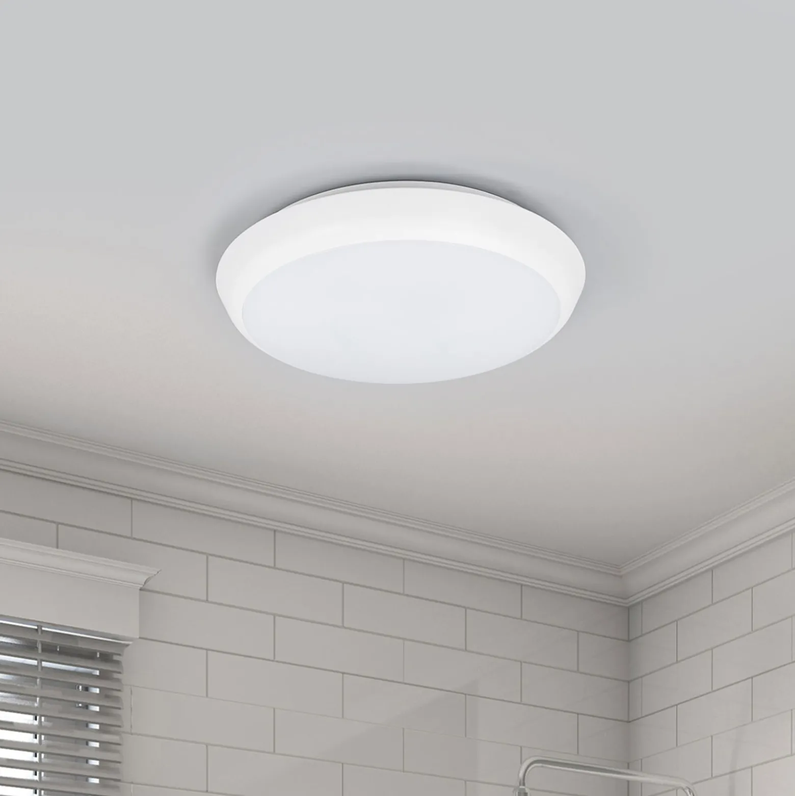 Arcchio LED-Deckenleuchte Augustin, Ø 20 cm, 4.000 K, IP54