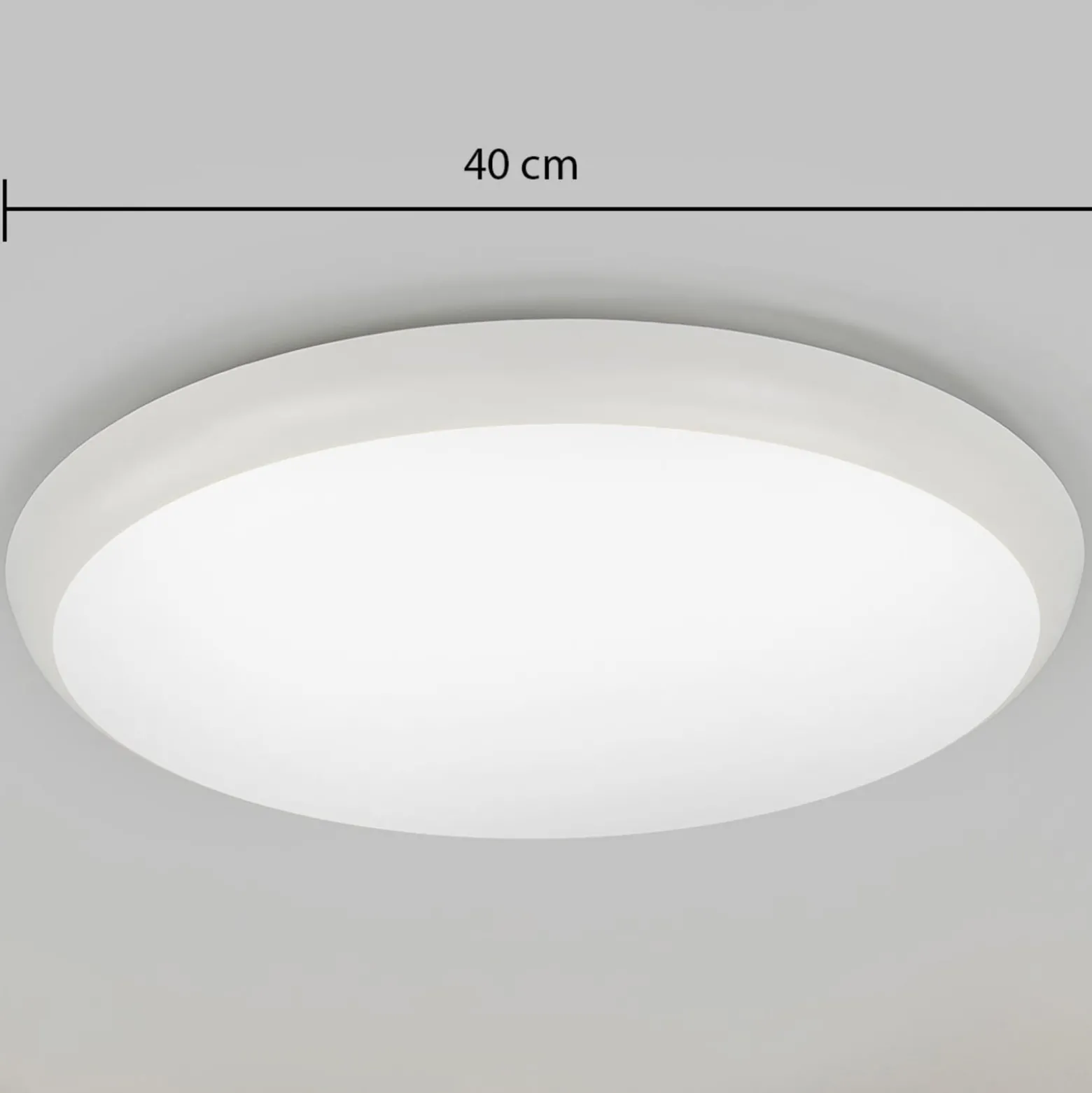 Arcchio LED-Deckenleuchte Augustin, Ø 40 cm, 4.000 K, IP54