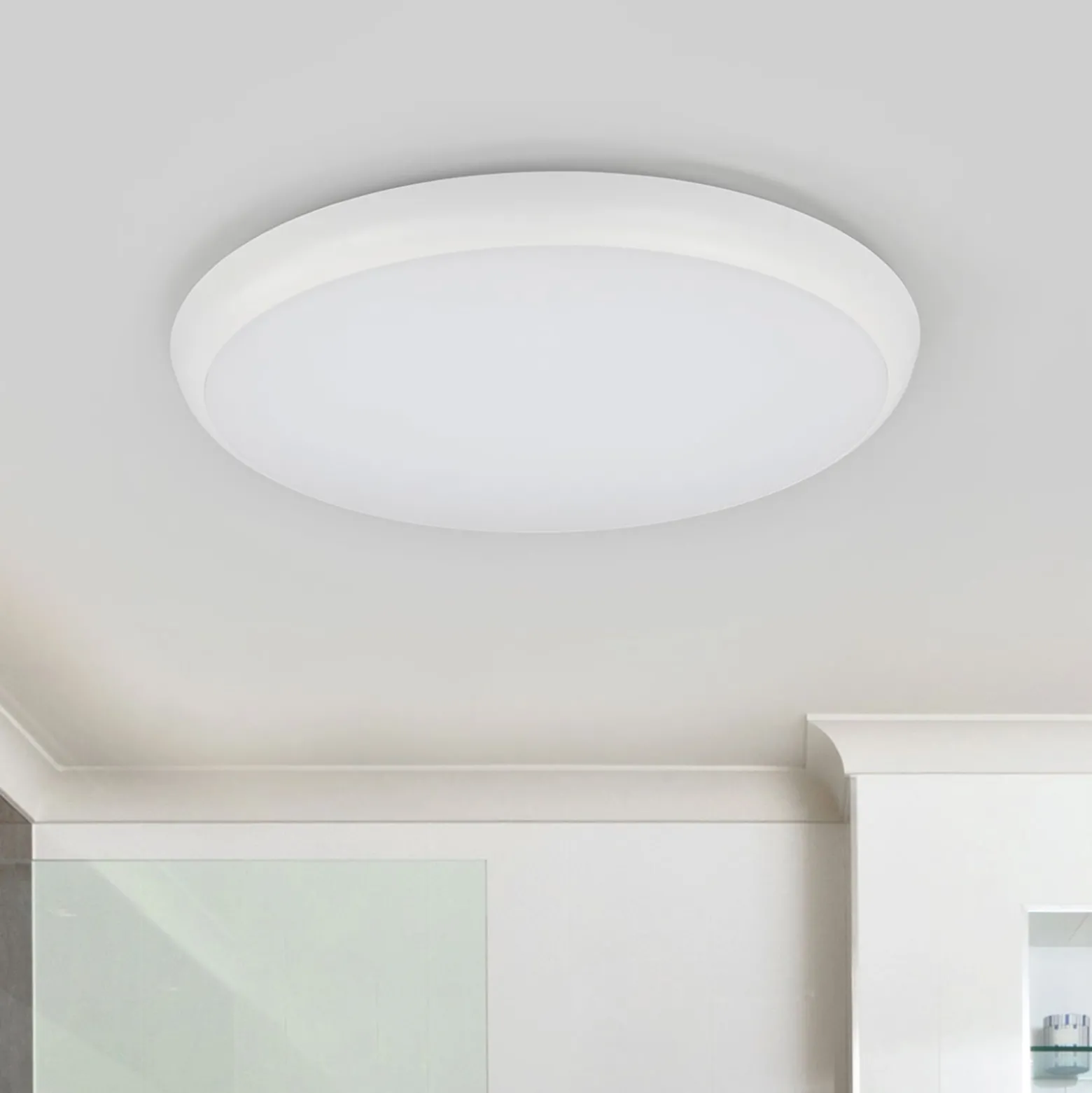Arcchio LED-Deckenleuchte Augustin, Ø 40 cm, 4.000 K, IP54