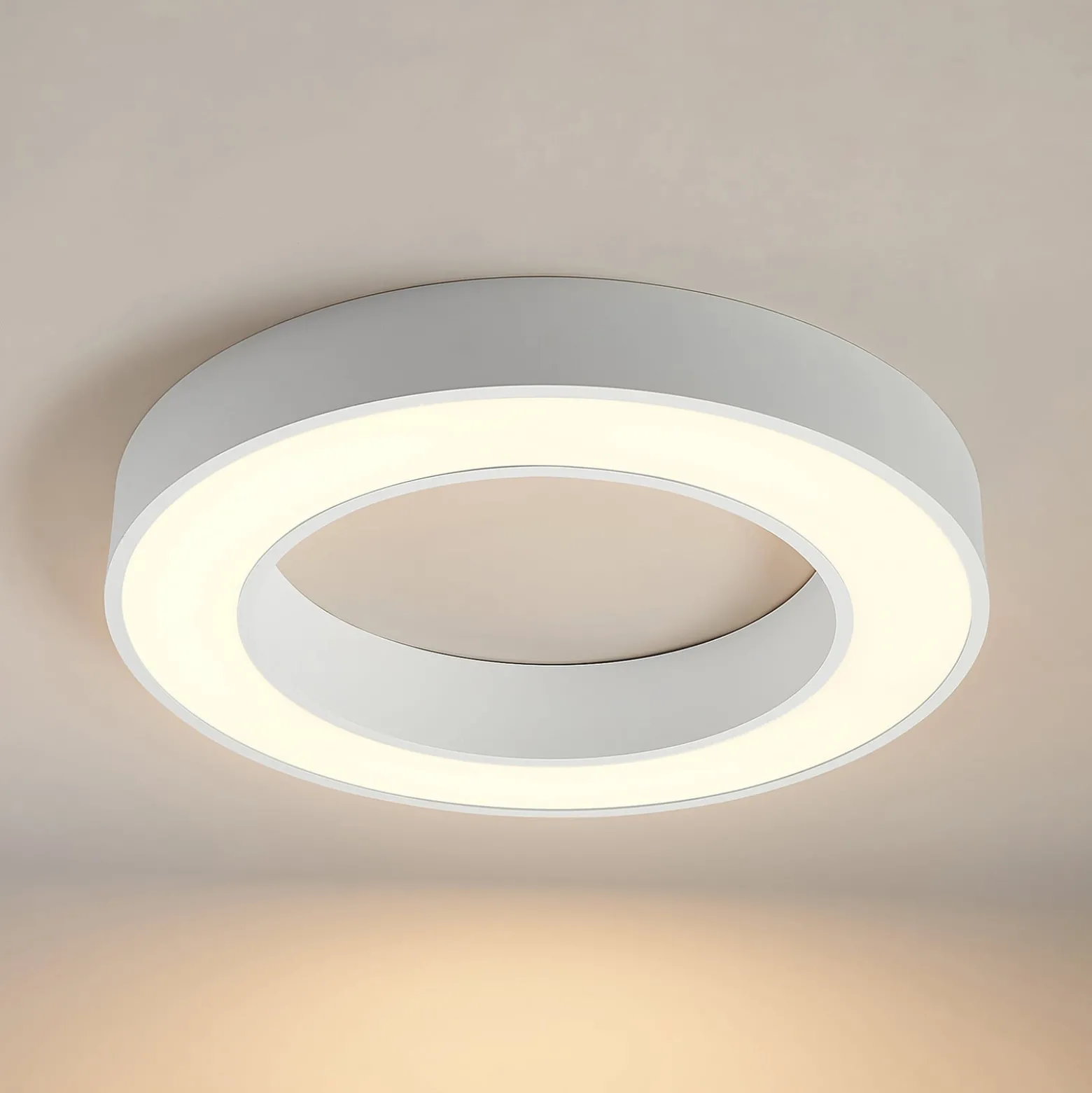 Arcchio LED-Deckenleuchte Sharelyn, Ø 60 cm, weiß, dimmbar