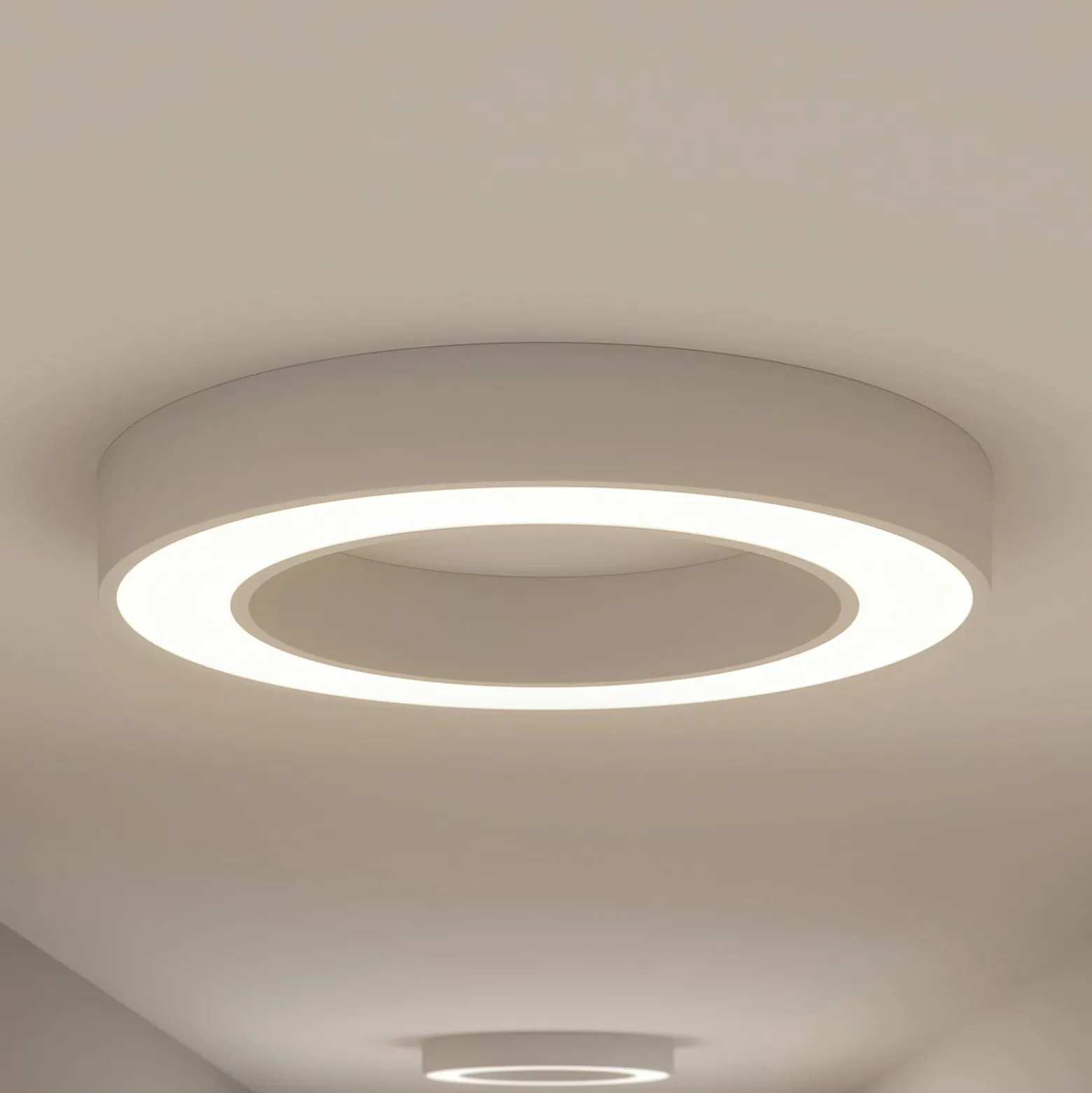 Arcchio LED-Deckenleuchte Sharelyn, Ø 60 cm, weiß, dimmbar
