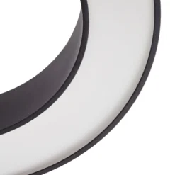 Arcchio LED-Deckenleuchte Sharelyn, Ø80 cm, schwarz, dimmbar