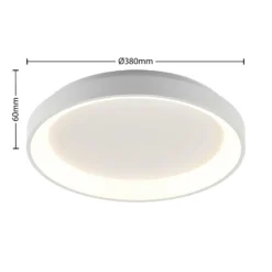 Arcchio LED-Deckenleuchte Vivy, Ø 38 cm, weiß, Metall