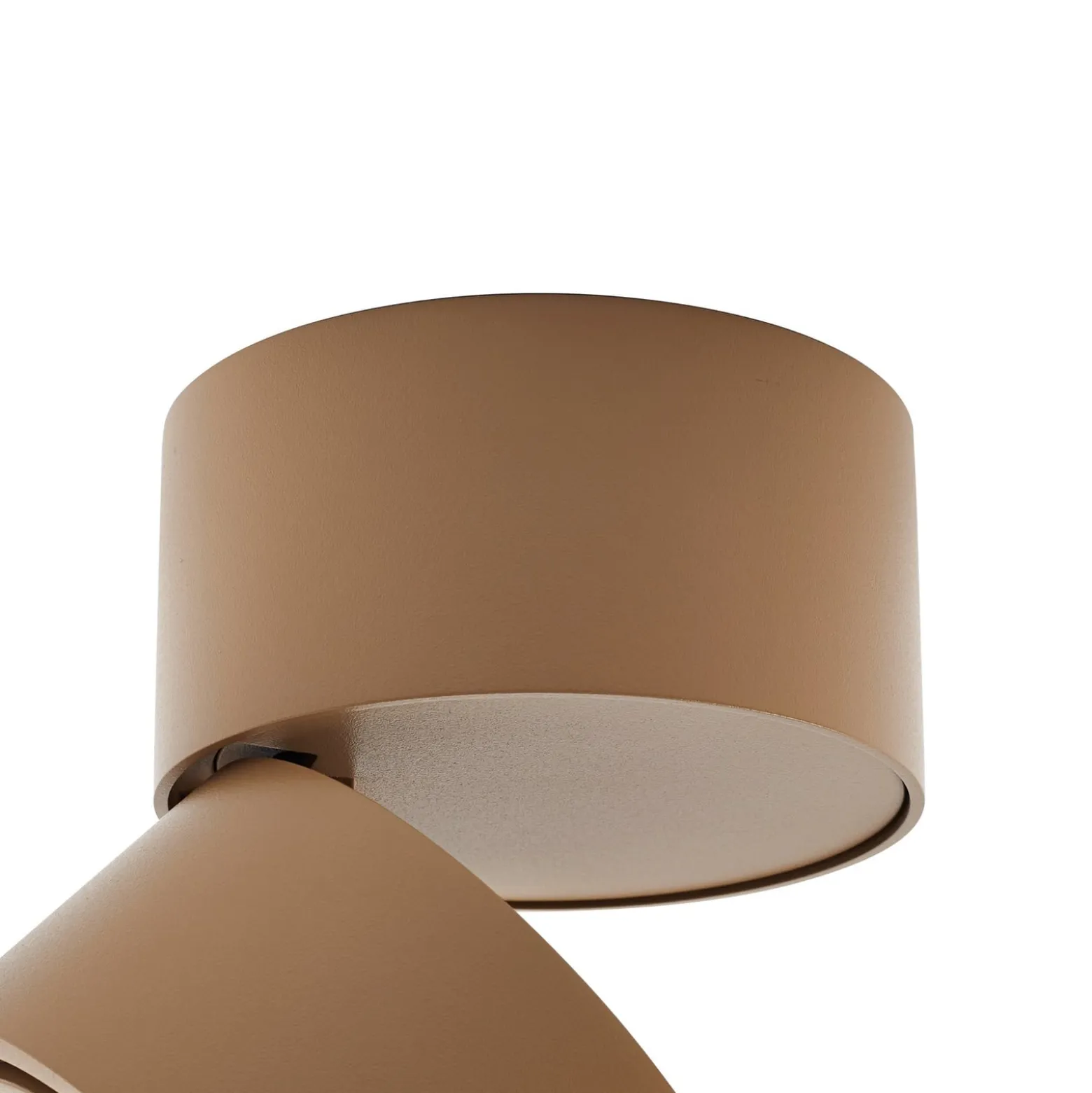 Arcchio LED-Deckenstrahler Rotari, braun, 1-flg., 8,9W