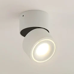 Arcchio LED-Deckenstrahler Rotari, weiß, 1-flg., 681lm