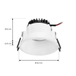 Arcchio LED-Downlight Niria, weiß, 4.000K