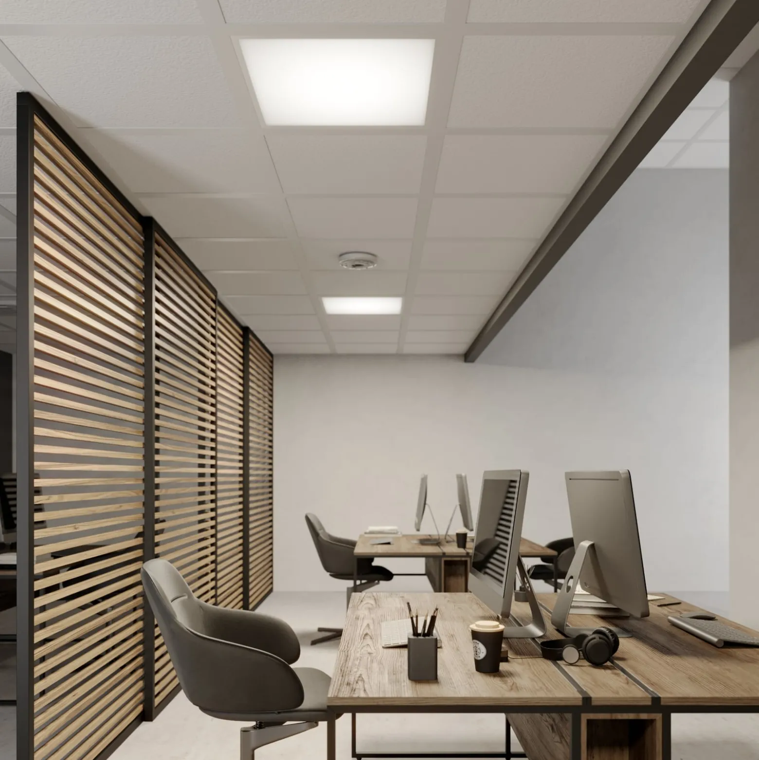 Arcchio LED-Einlegepanel Vinas, 4.000 K, 36 W, 62 cm x 62 cm
