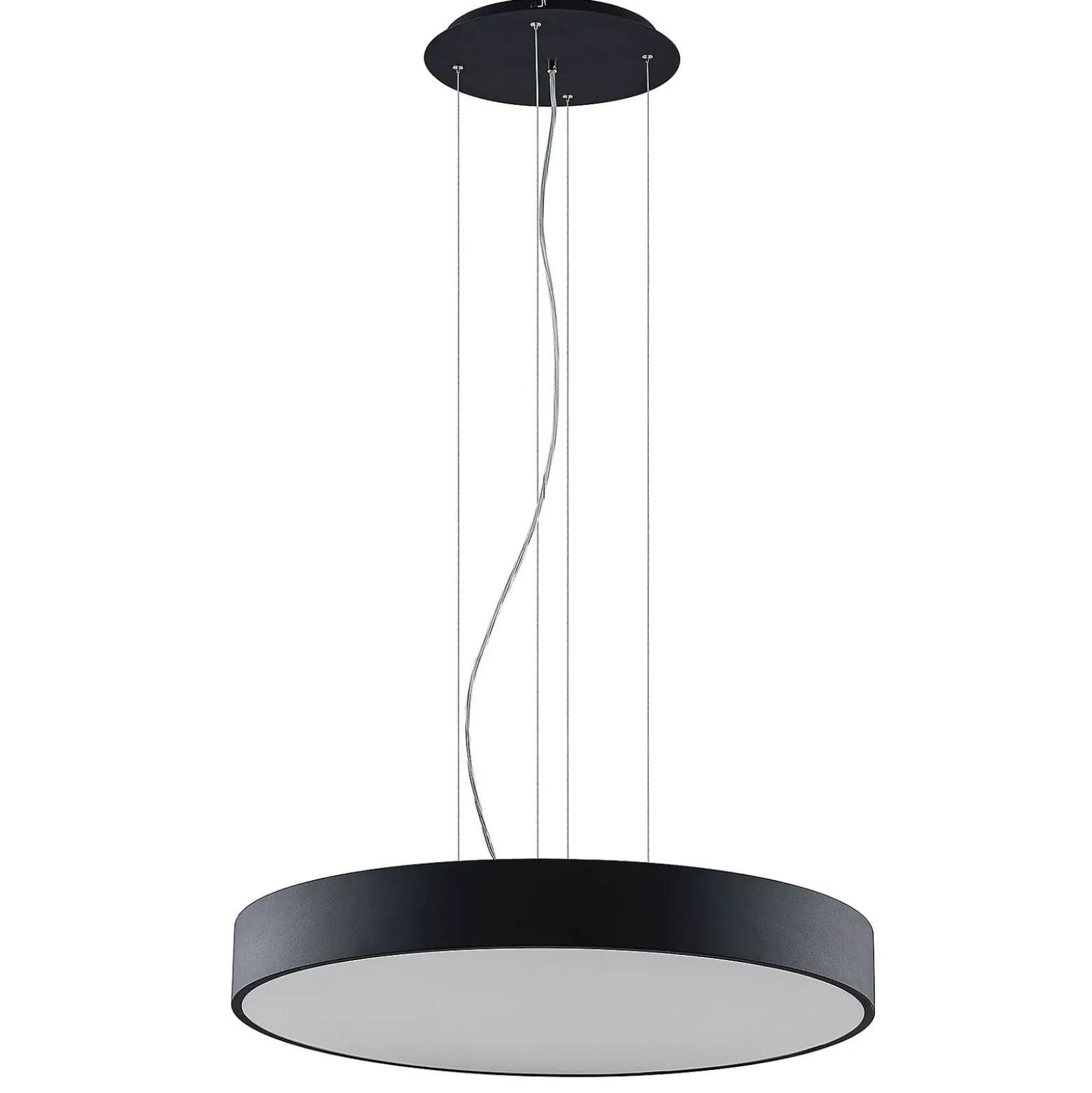 Arcchio LED-Hängelampe Noabelle, Ø 80 cm, schwarz, Metall