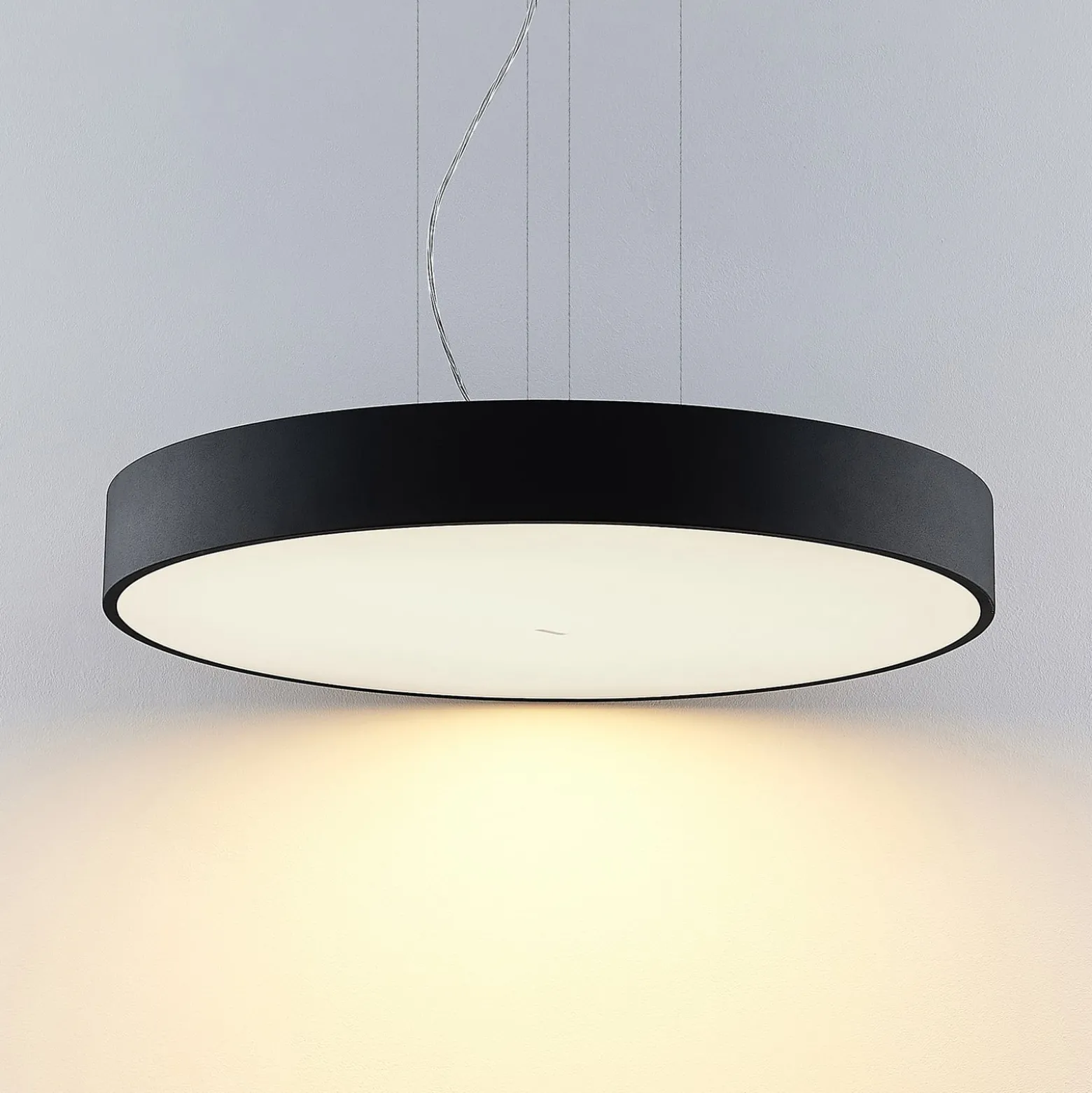 Arcchio LED-Hängelampe Noabelle, Ø 80 cm, schwarz, Metall