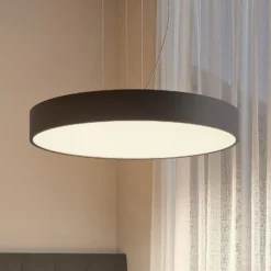 Arcchio LED-Hängelampe Noabelle, Ø 80 cm, schwarz, Metall