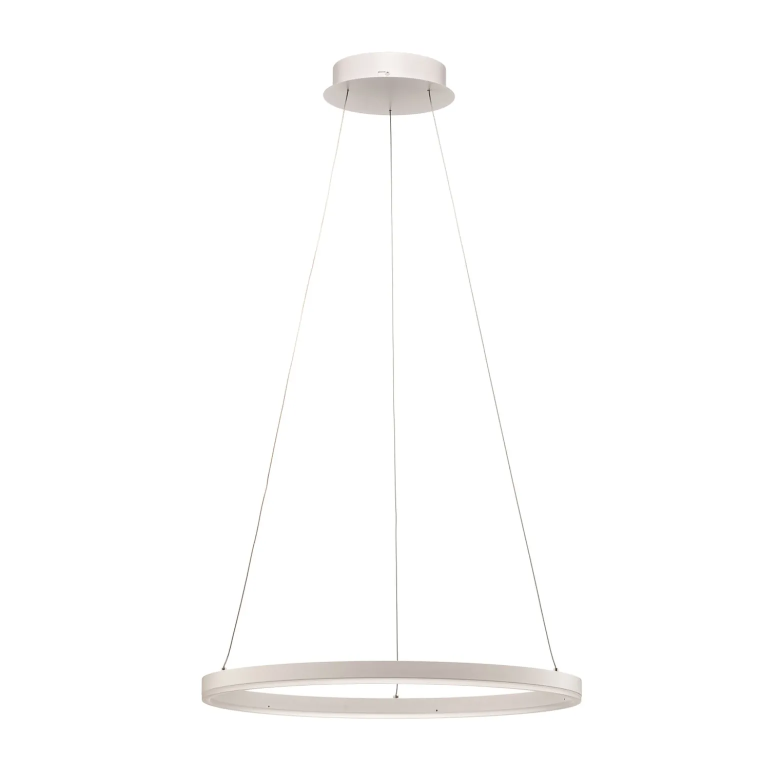 Arcchio LED-Hängeleuchte Albiona, weiß, 1 Ring, Ø 60 cm