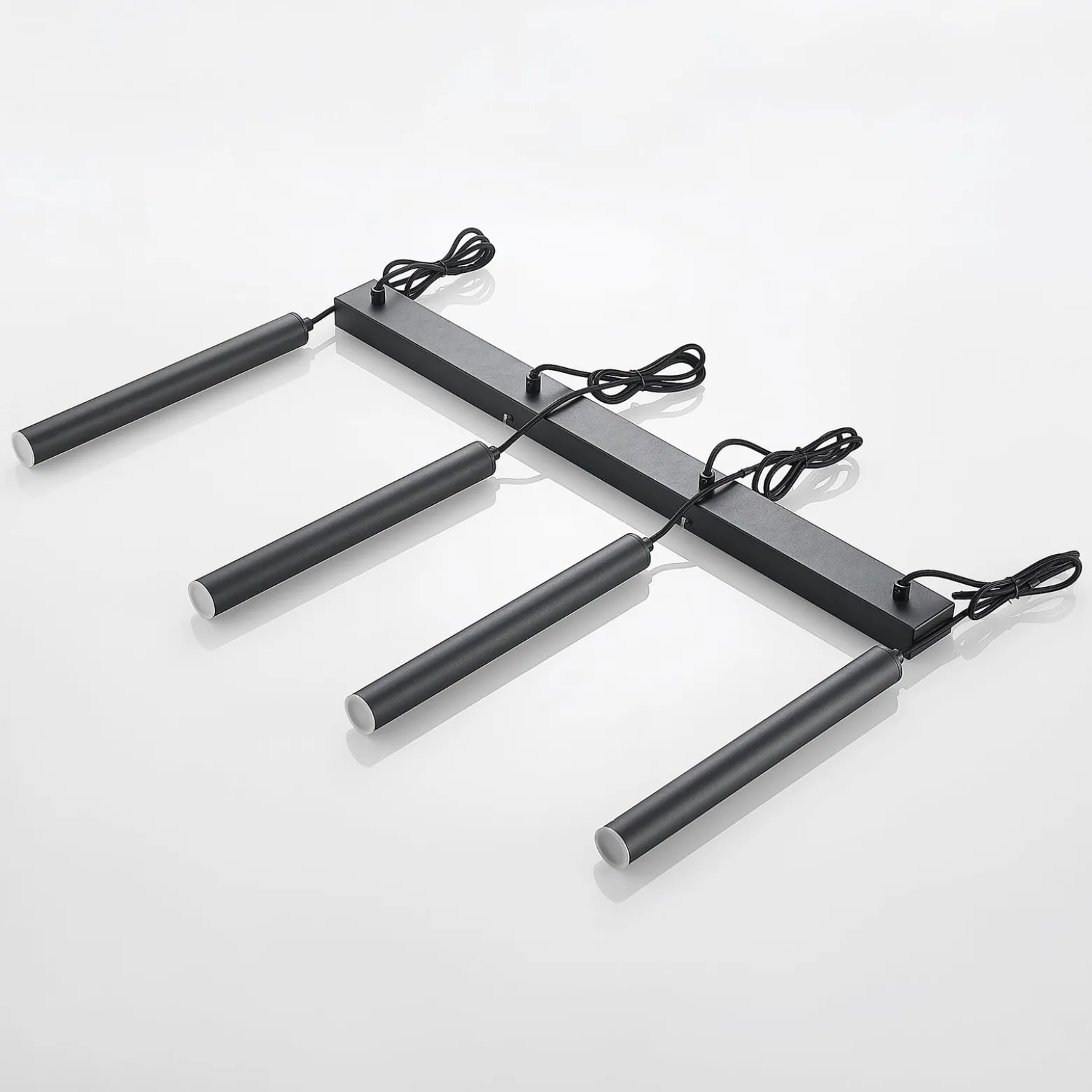 Arcchio LED-Hängeleuchte Kammeron, schwarz, Metall, 80 cm