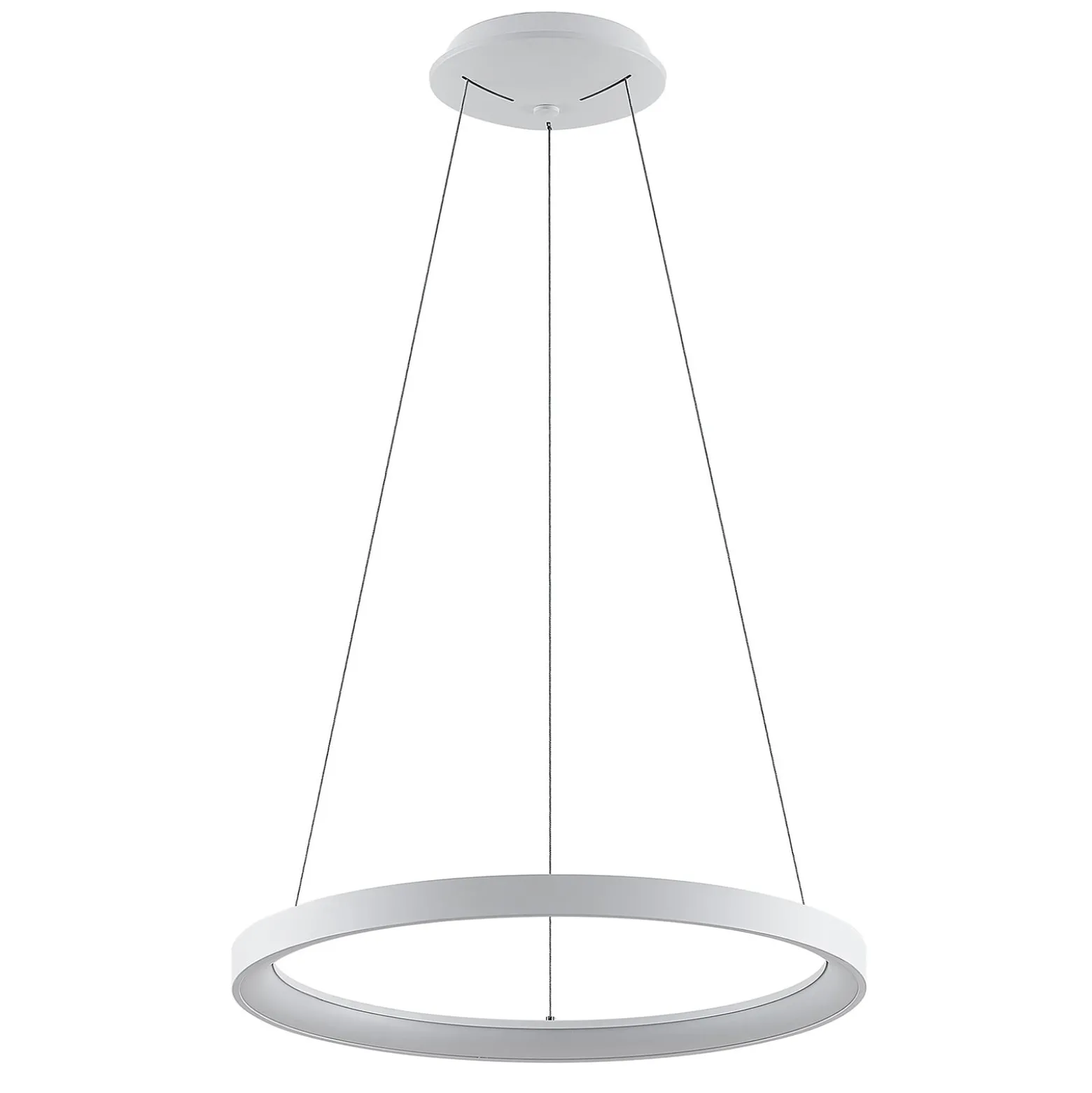Arcchio LED-Hängeleuchte Vivy, Ø 58 cm, weiß, Metall