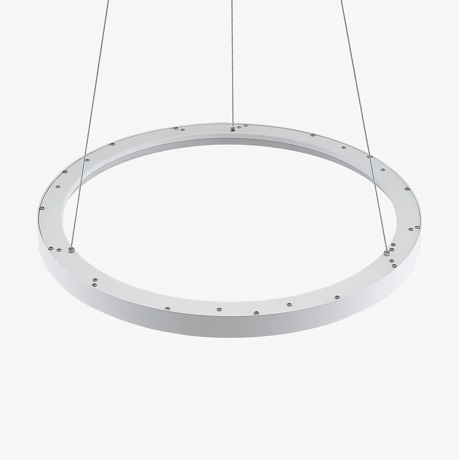Arcchio LED-Hängeleuchte Vivy, Ø 58 cm, weiß, Metall