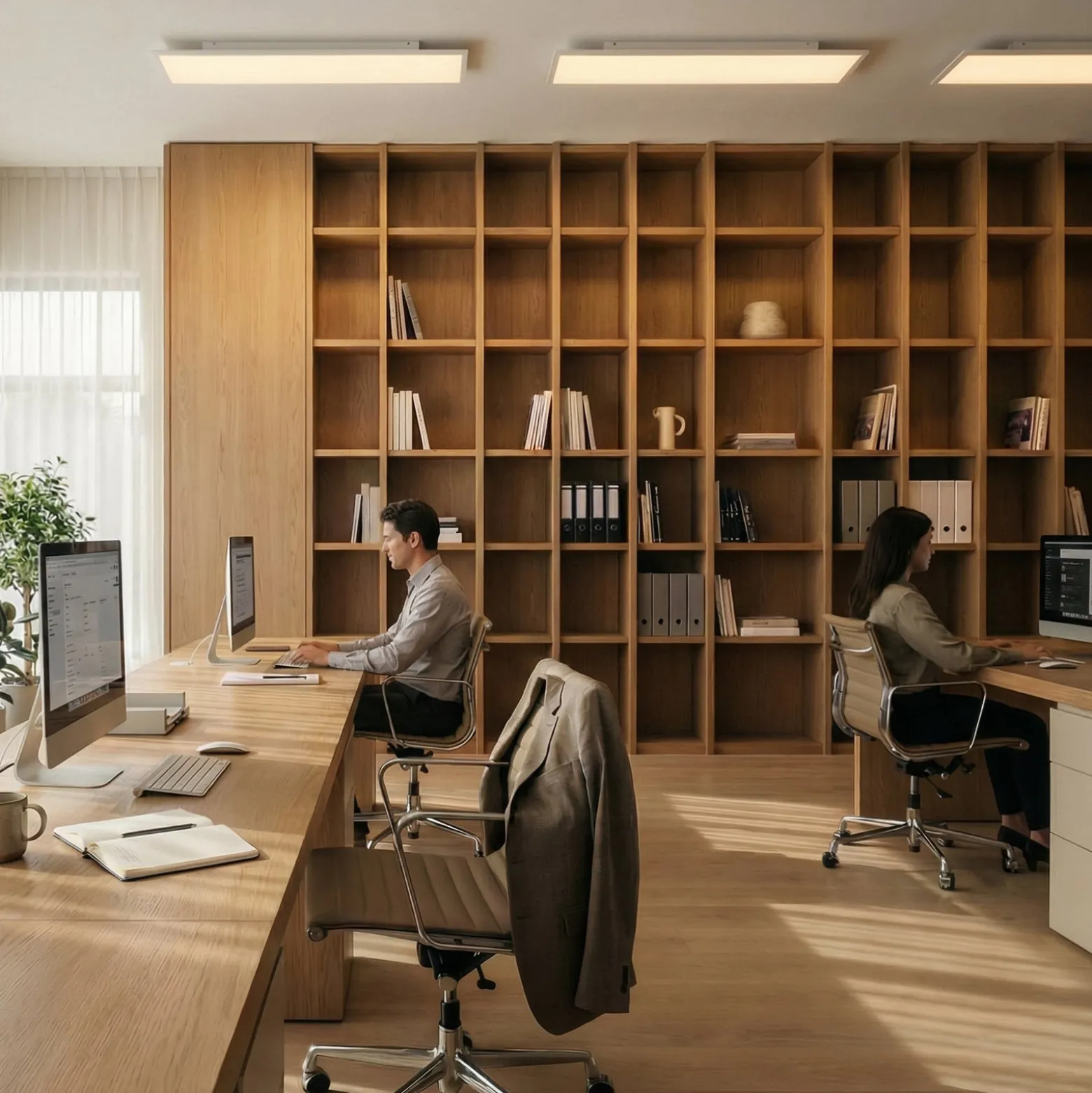 Arcchio LED-Panel Arthur, 120 x 30 cm, silber, 4000 K