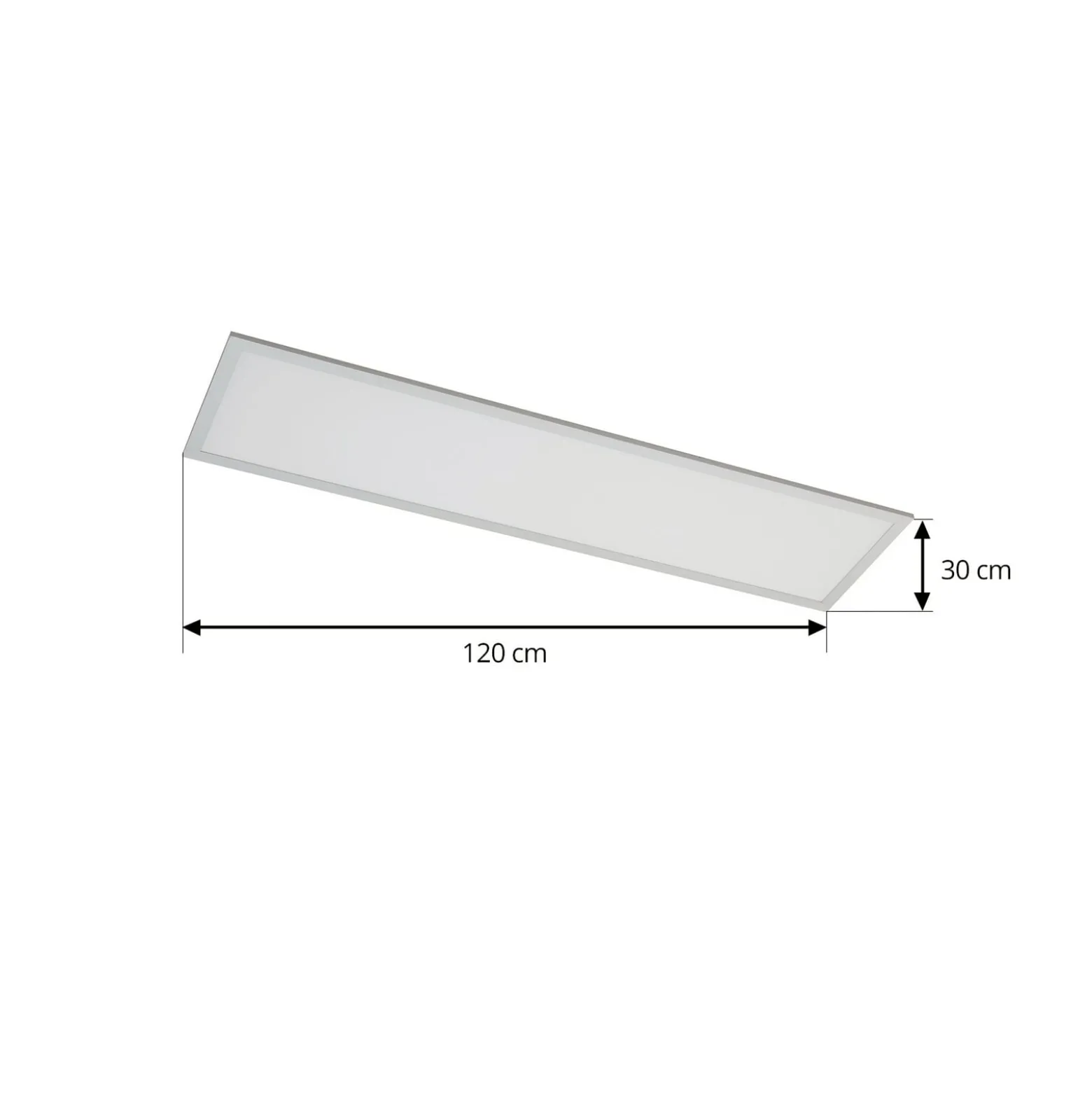 Arcchio LED-Panel Lyndra, 120 cm, silber, Alu, dimmbar, CCT
