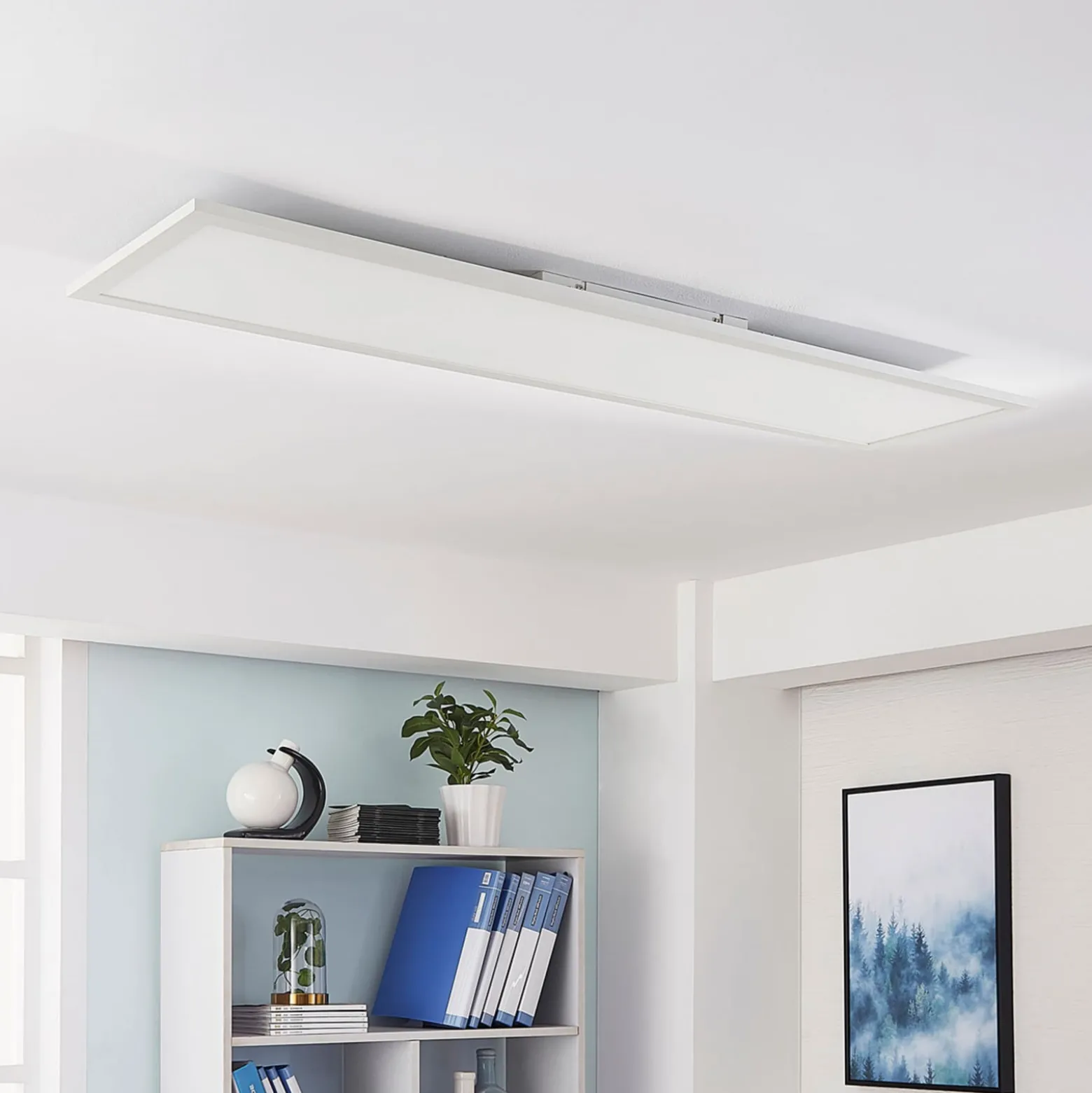 Arcchio LED-Panel Lysander, weiß, 119 cm, 55 W, CCT, dimmbar