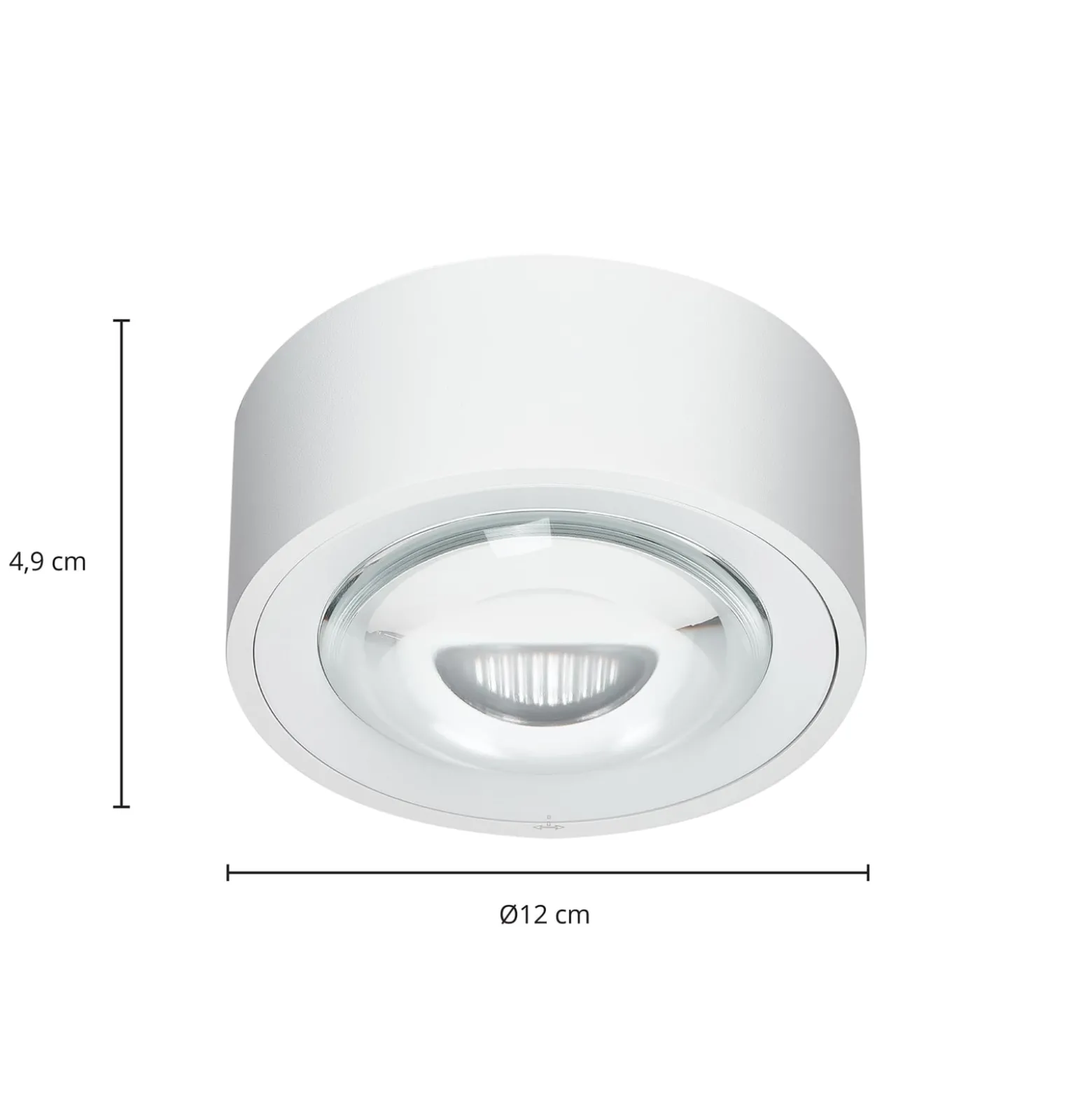 Arcchio Rotari LED-Deckenlampe, Linse, 1-fl. starr
