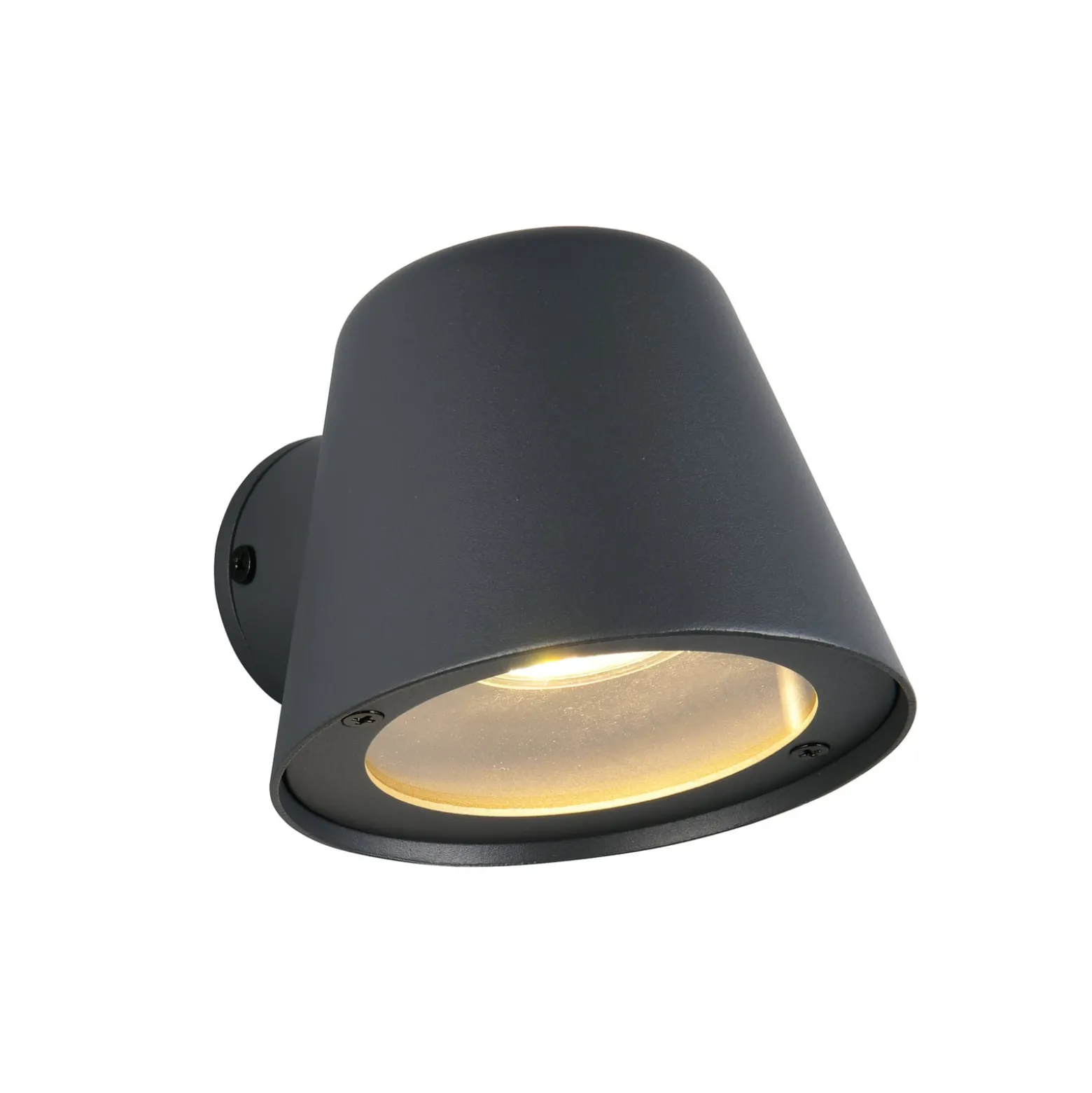 Außenwandlampe Beni, schwarz matt, Breite 11 cm, Metall