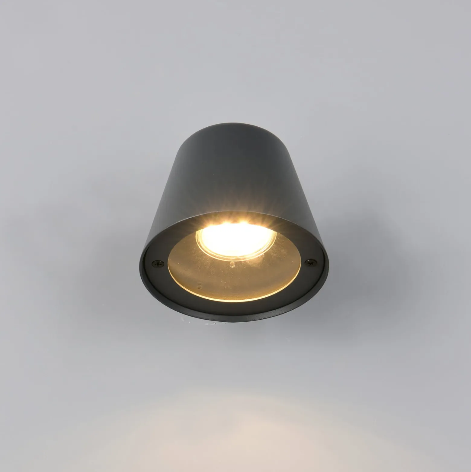 Außenwandlampe Beni, schwarz matt, Breite 11 cm, Metall