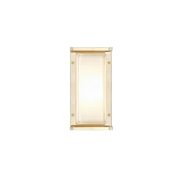 Außenwandlampe Ice Cubic 3412, messing natur