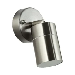 Außenwandlampe Jandy down schwenkbar edelstahlfarben, Metall