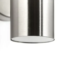 Außenwandlampe Jandy down schwenkbar edelstahlfarben, Metall