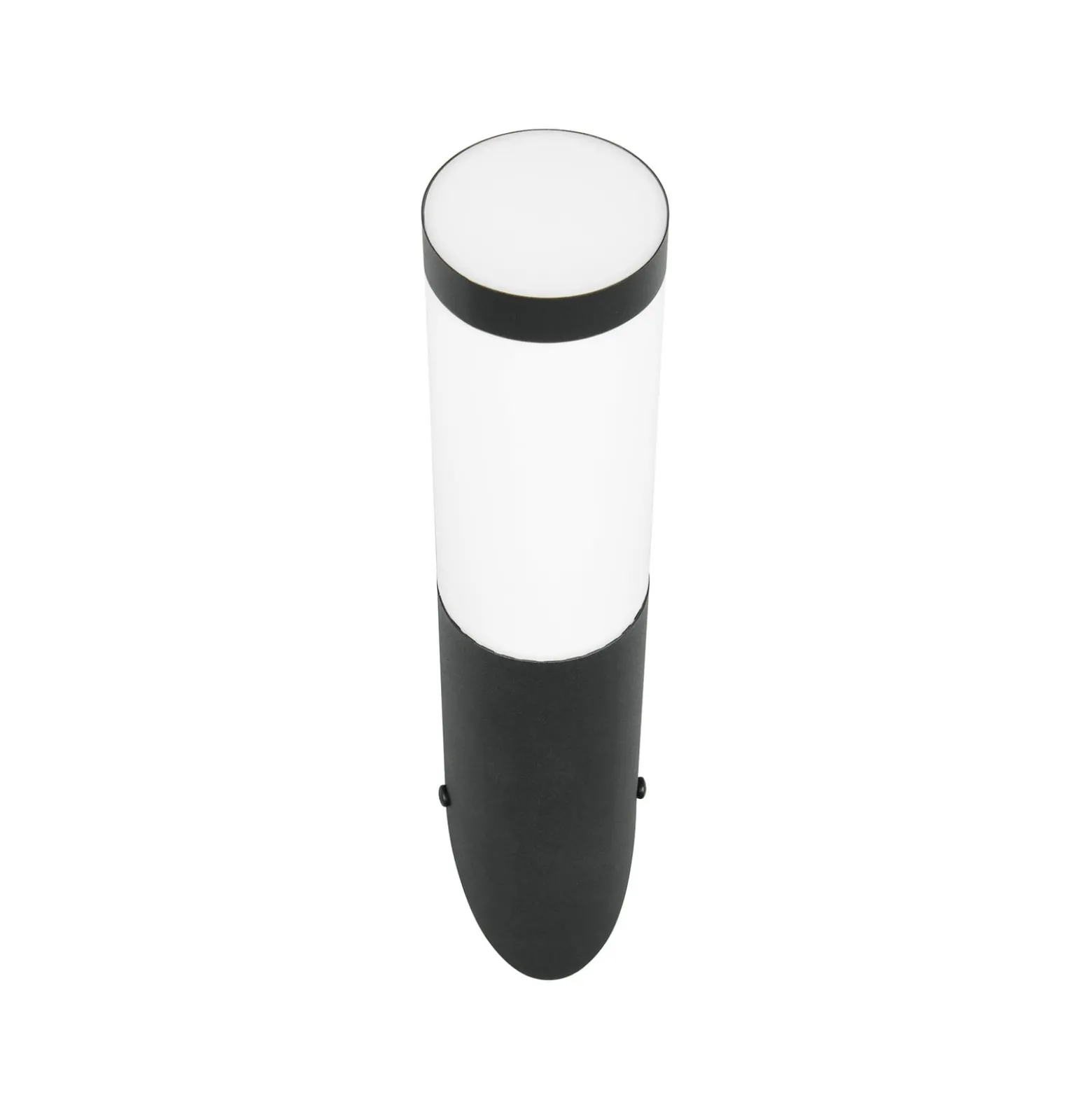 Außenwandlampe Trioto, schwarz matt, Höhe 39 cm, Edelstahl