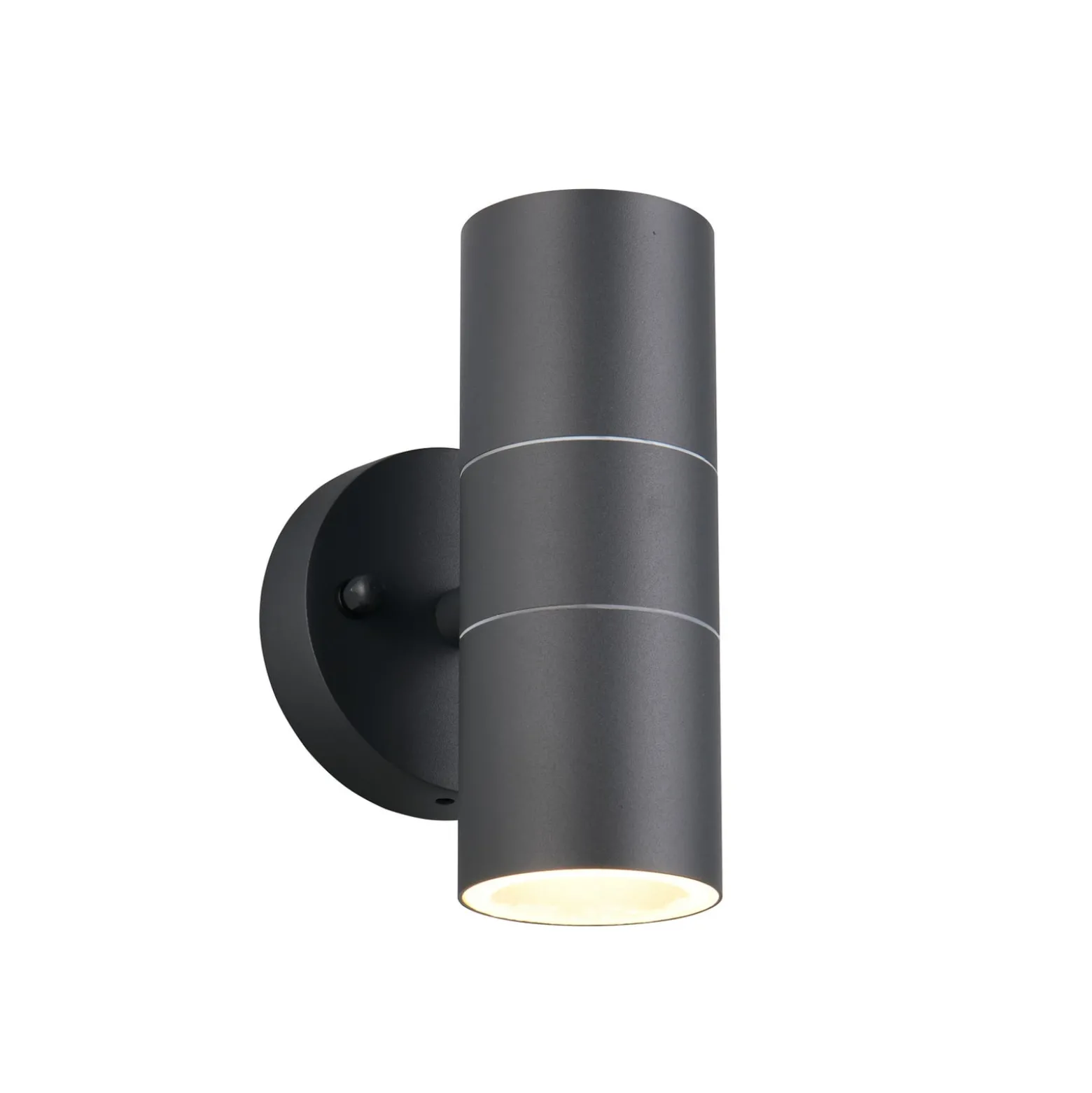 Außenwandlampe Turia, anthrazit, Höhe 16 cm, Metall