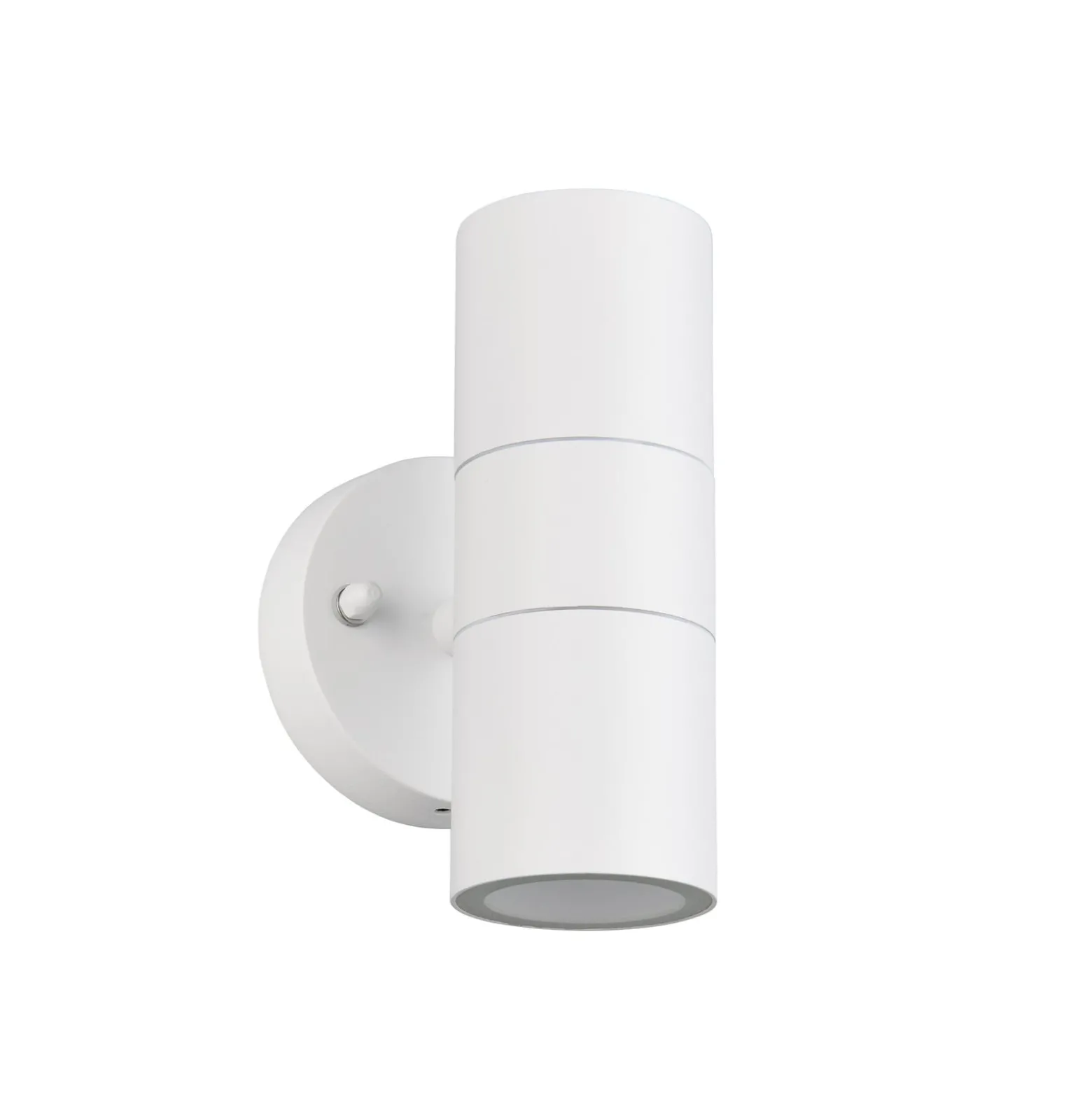 Außenwandlampe Turia, weiß matt, Höhe 16 cm, Metall