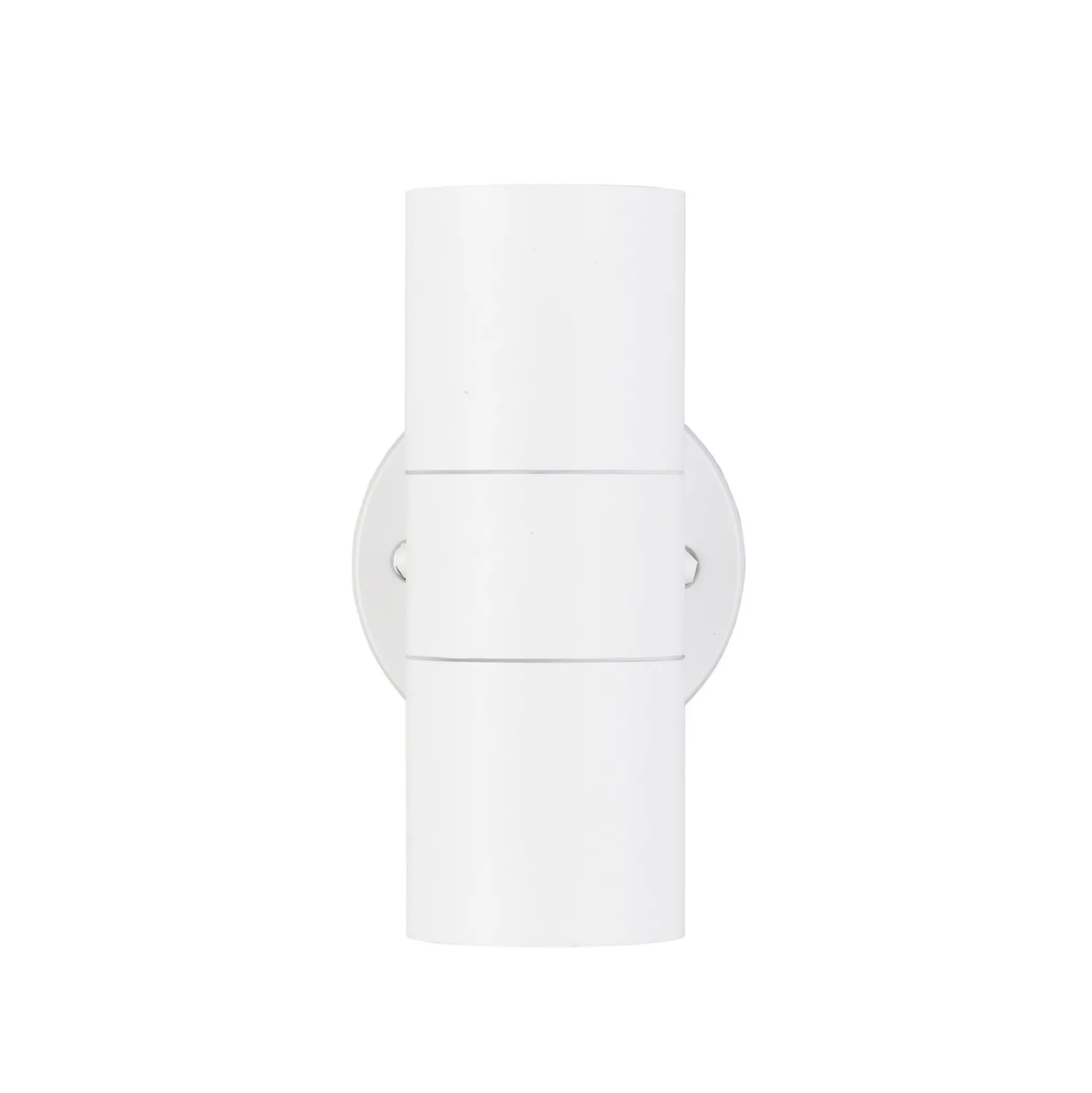 Außenwandlampe Turia, weiß matt, Höhe 16 cm, Metall