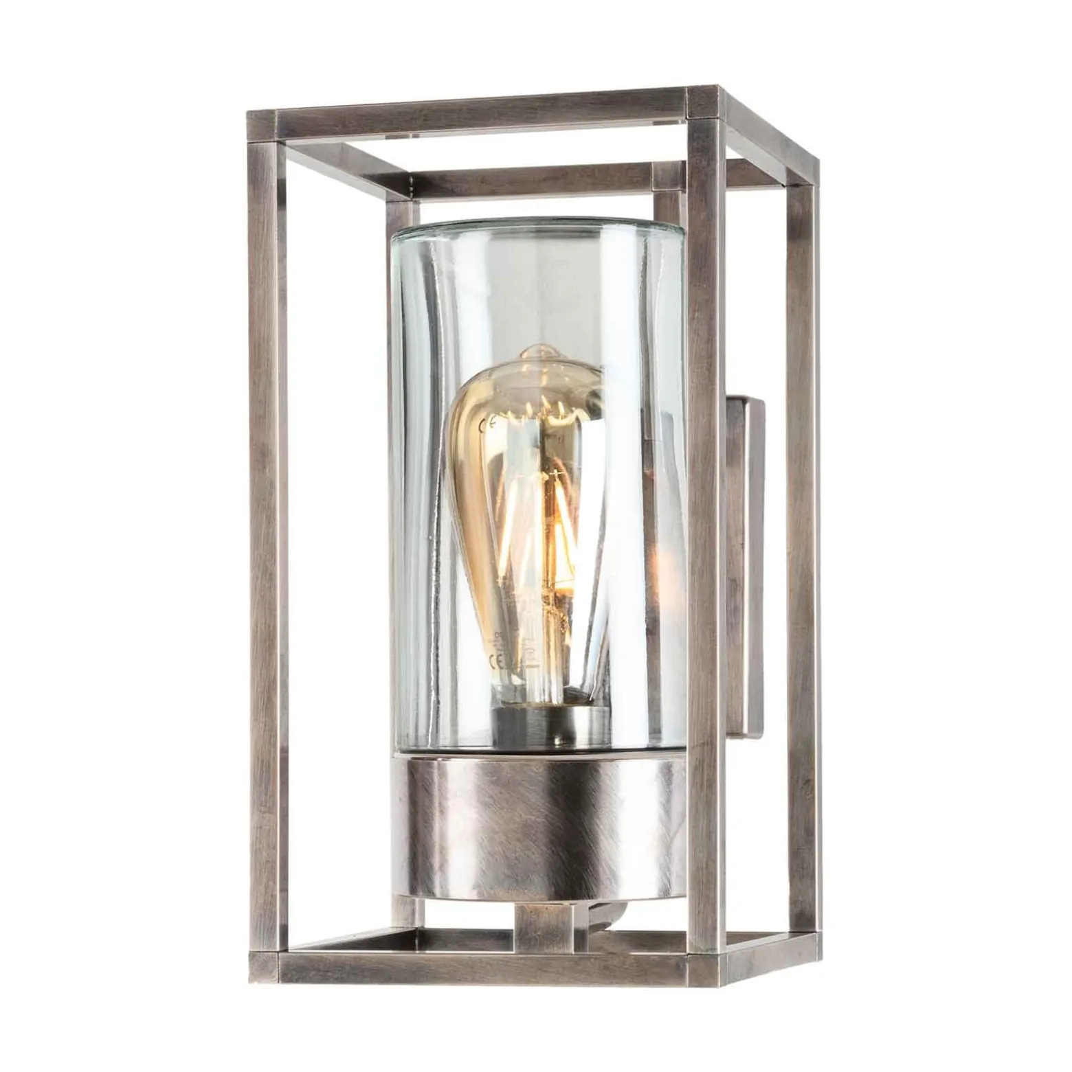 Außenwandleuchte Cubic³ 3364 nickel antik/klar