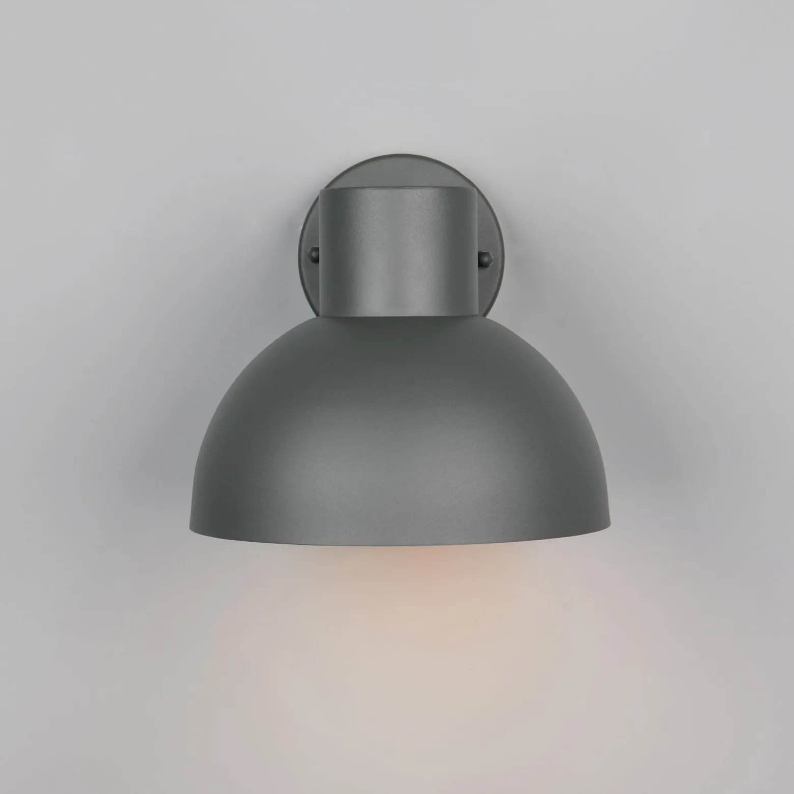 Außenwandleuchte ELBE, anthrazit, Ø 20 cm, Metall, IP44