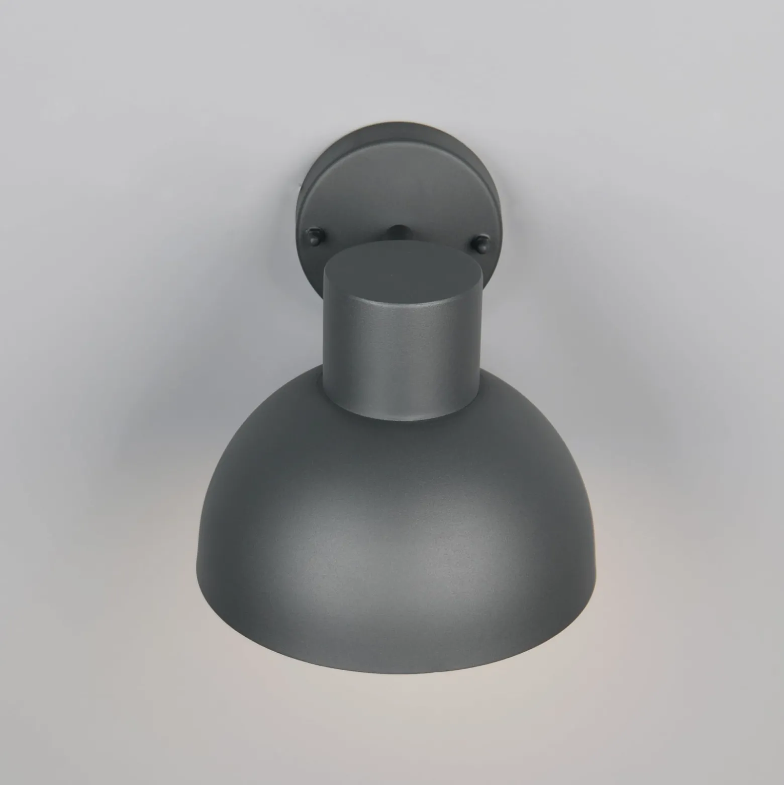 Außenwandleuchte ELBE, anthrazit, Ø 20 cm, Metall, IP44