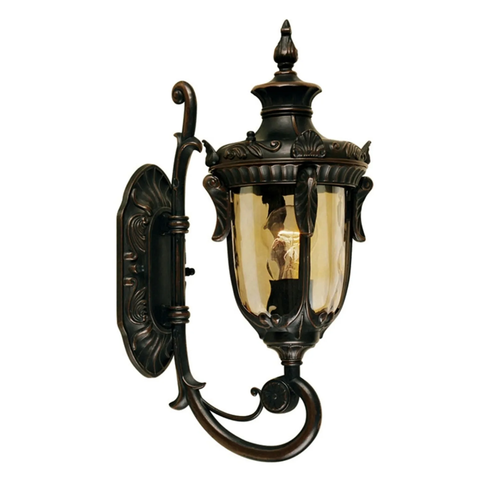 Außenwandleuchte Philadelphia, 43 cm, bronze, IP44