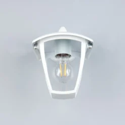Außenwandleuchte VENTA, weiß, Fassung unten, Höhe 24 cm IP44