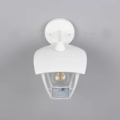 Außenwandleuchte VENTA, weiß, Fassung unten, Höhe 24 cm IP44