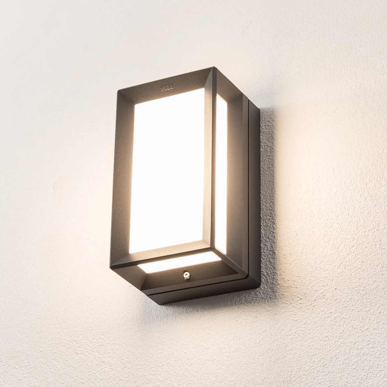 BEGA LED-Außenwandlampe 22750, grafit, Metall, CCT, IP65
