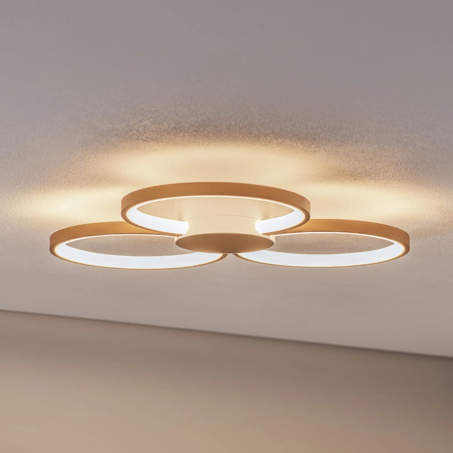 BEGA LED-Deckenleuchte 51299.4, samtmessing, Metall, DALI