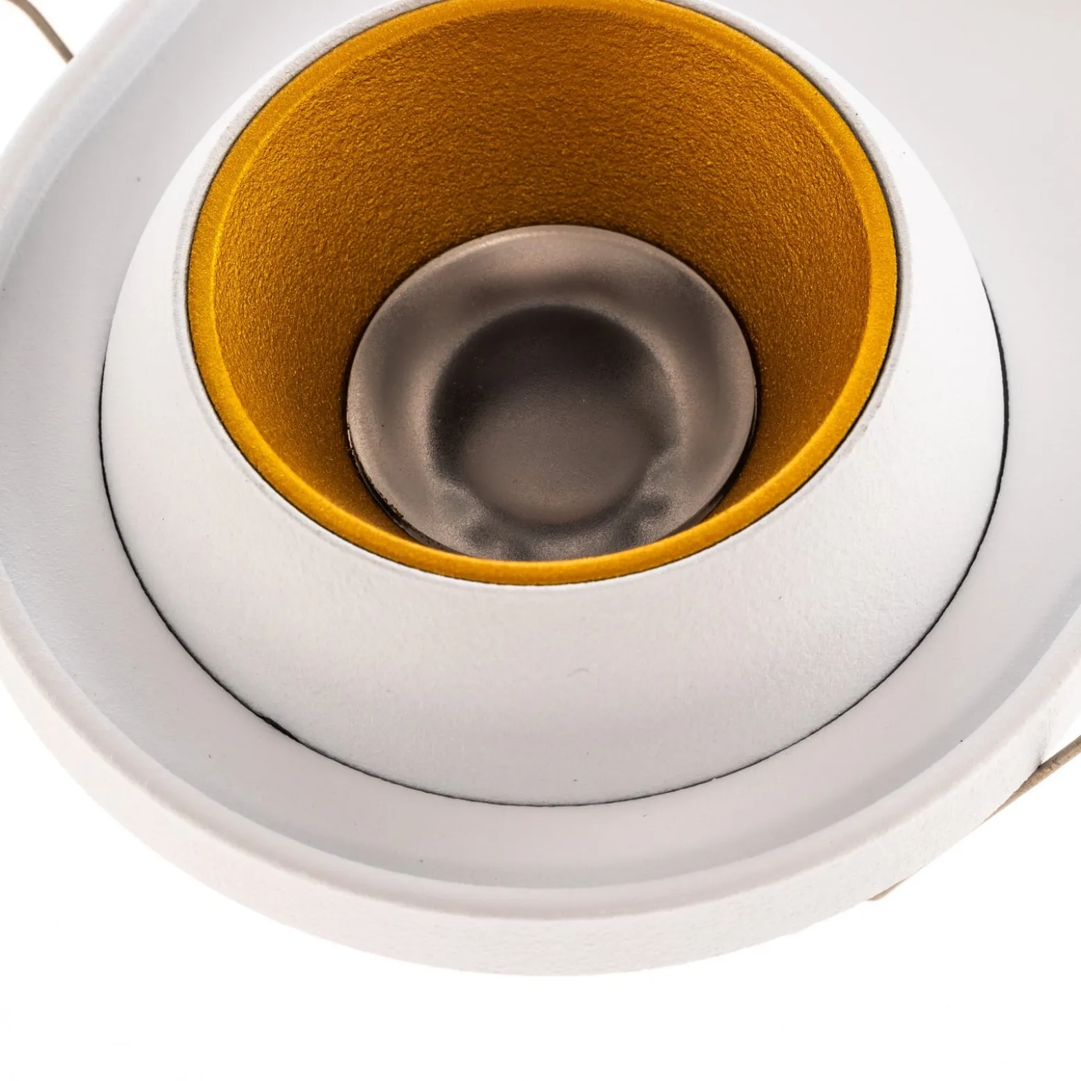 BEGA LED-Einbaustrahler Studio Line, weiß/messing, 2-fl.