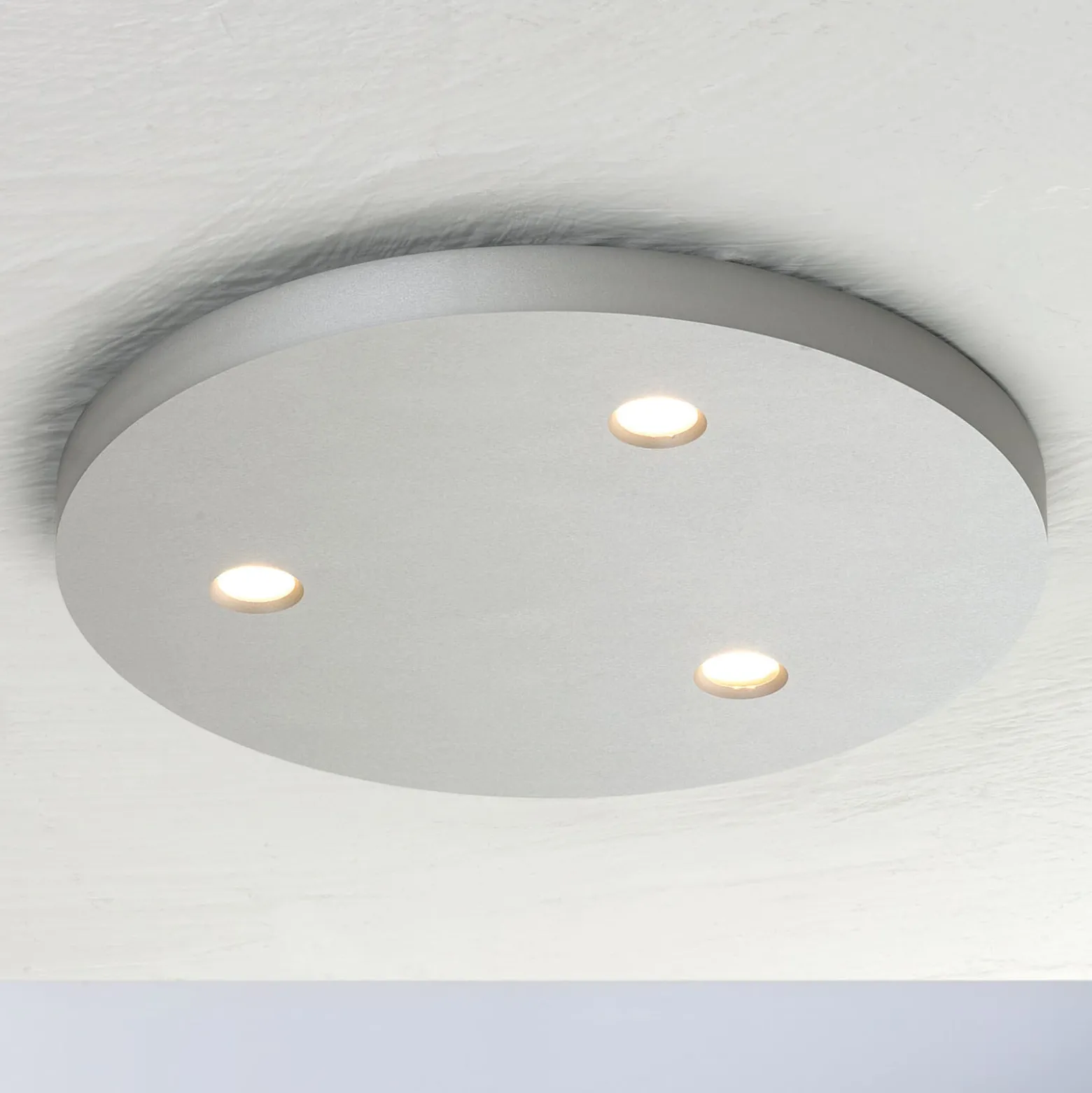 Bopp Close LED-Deckenlampe 3-flammig rund alu