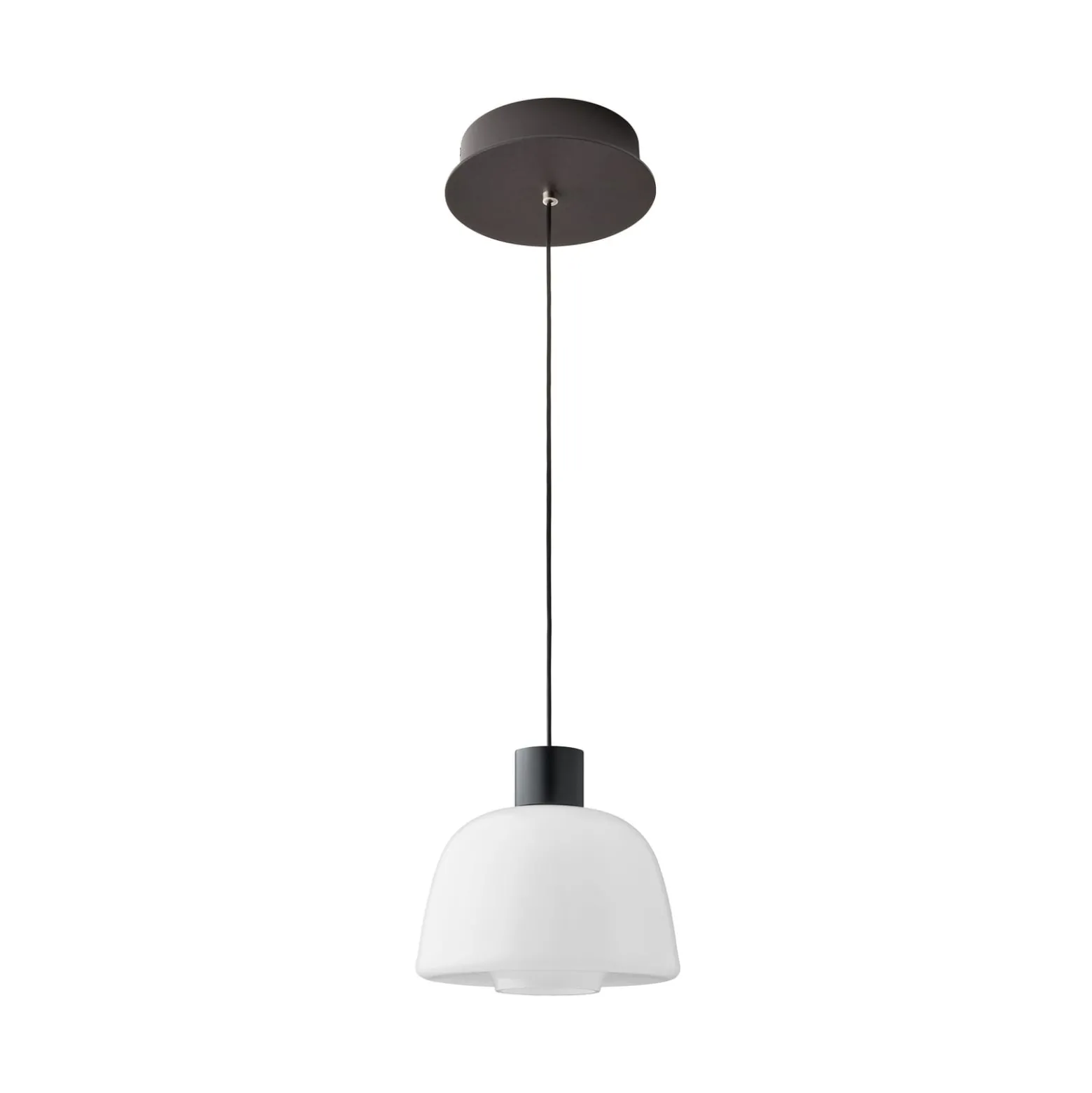 Bover LED-Hängeleuchte Drep S/01, opalweiß, Glas, 2.700 K