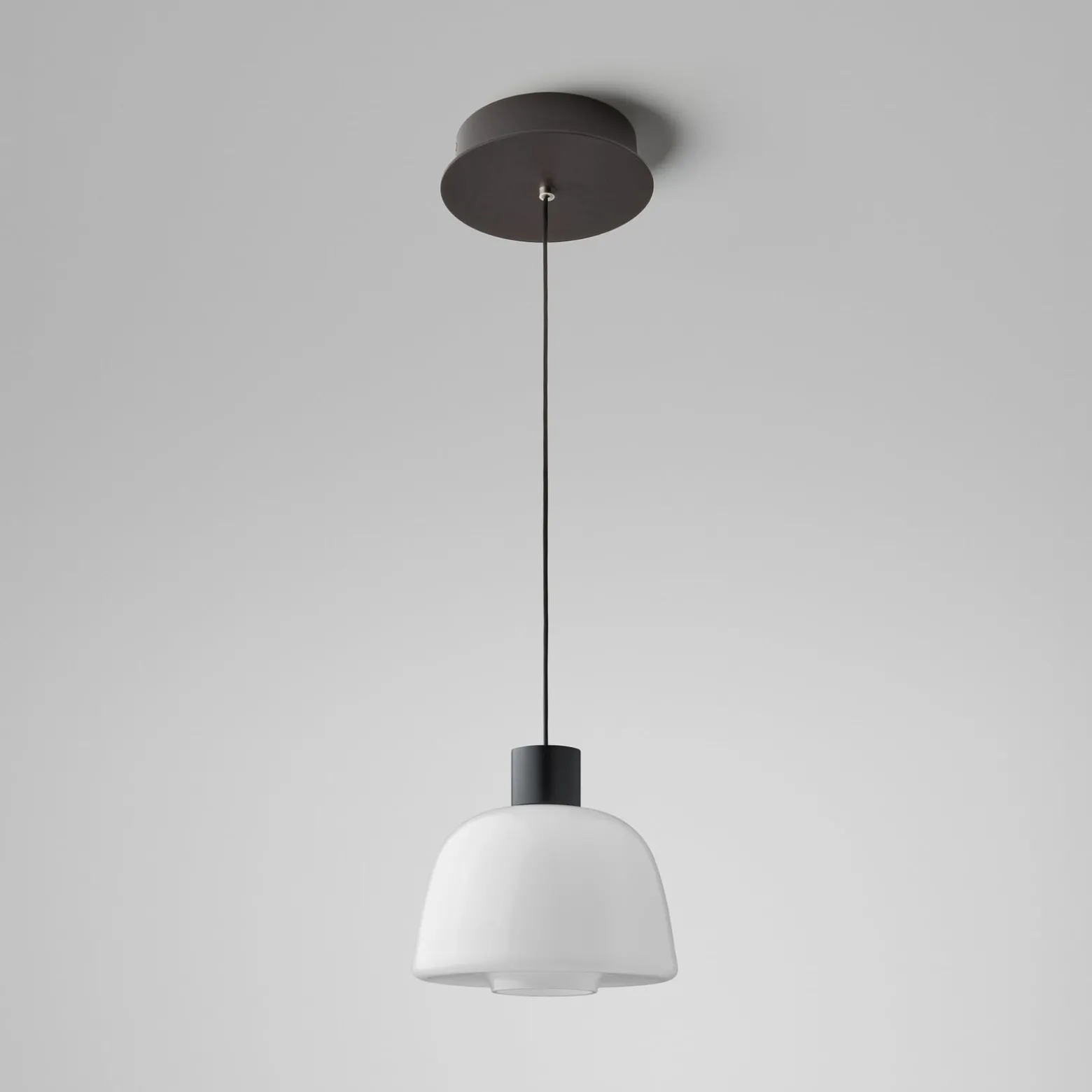 Bover LED-Hängeleuchte Drep S/01, opalweiß, Glas, 2.700 K